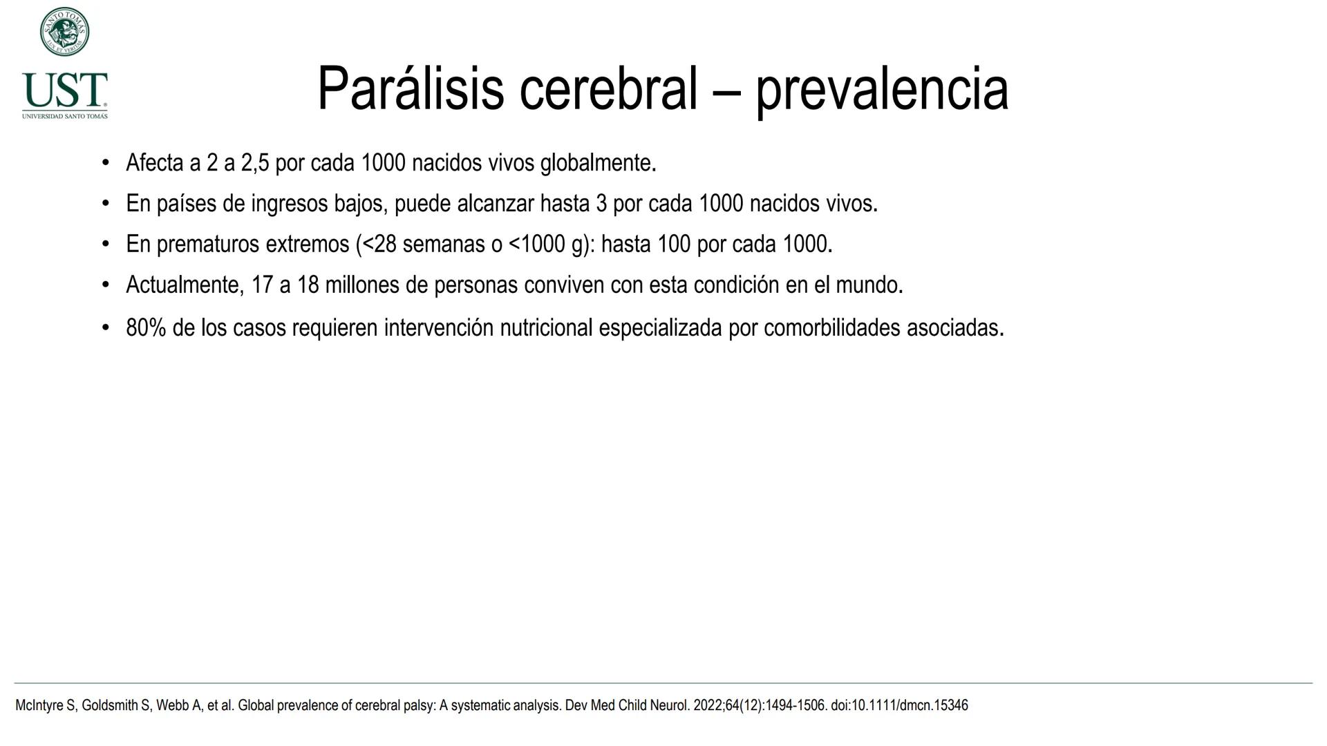 Valoración nutricional en paciente hospitalizado – Síndrome de
Down y Parálisis cerebral
Msc. Nut. Felipe Andrés González Fernández --- OCR