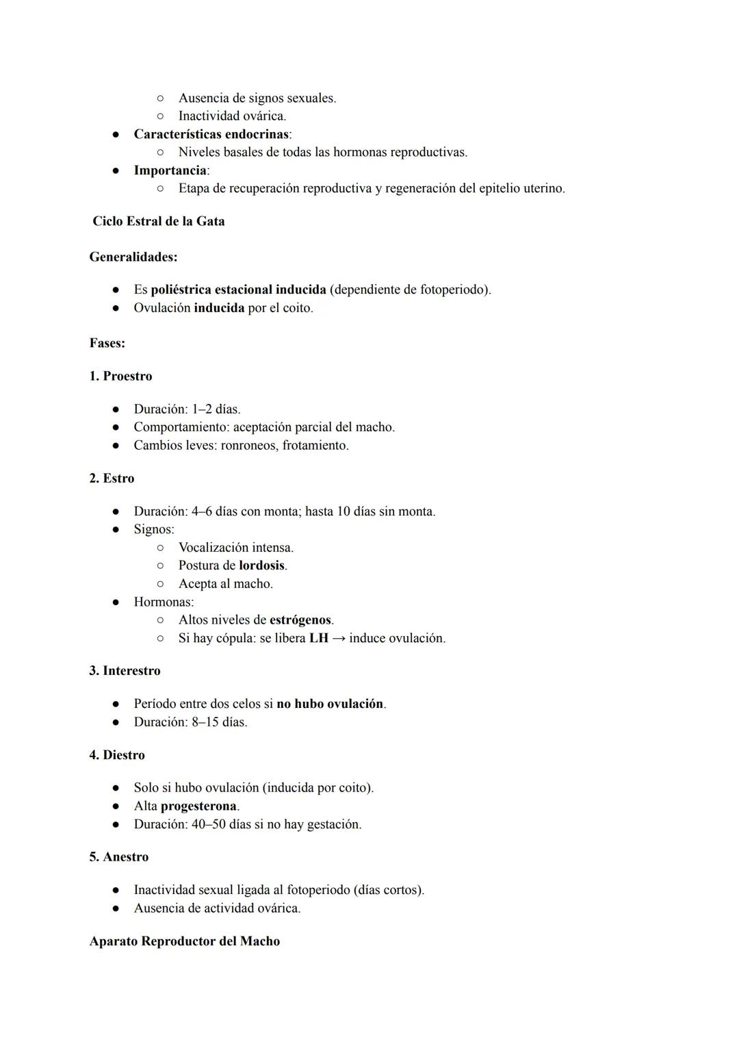 Ciclo Estral de la Perra
1. Proestro
• Duración: 6 a 11 días.
• Signos clínicos:
◦ Vulva inflamada (edema).
◦ Secreción serosanguinolenta.
◦