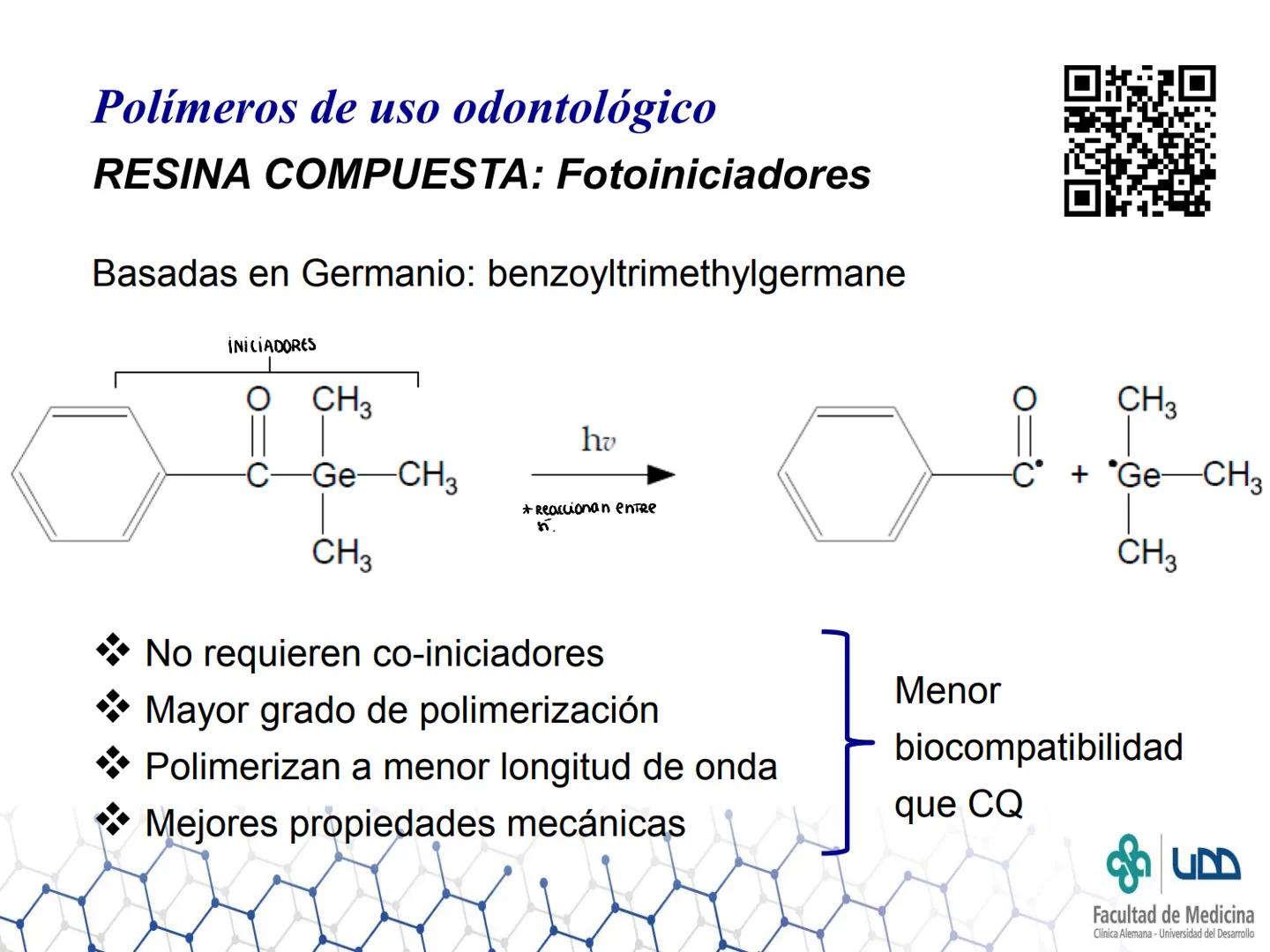 CB
Facultad de Medicina
Clínica Alemana - Universidad del Desarrollo
Polímeros
Sergio Rivera F. - sergio.rivera@udd.cl
Carmen Navarro M.- ca