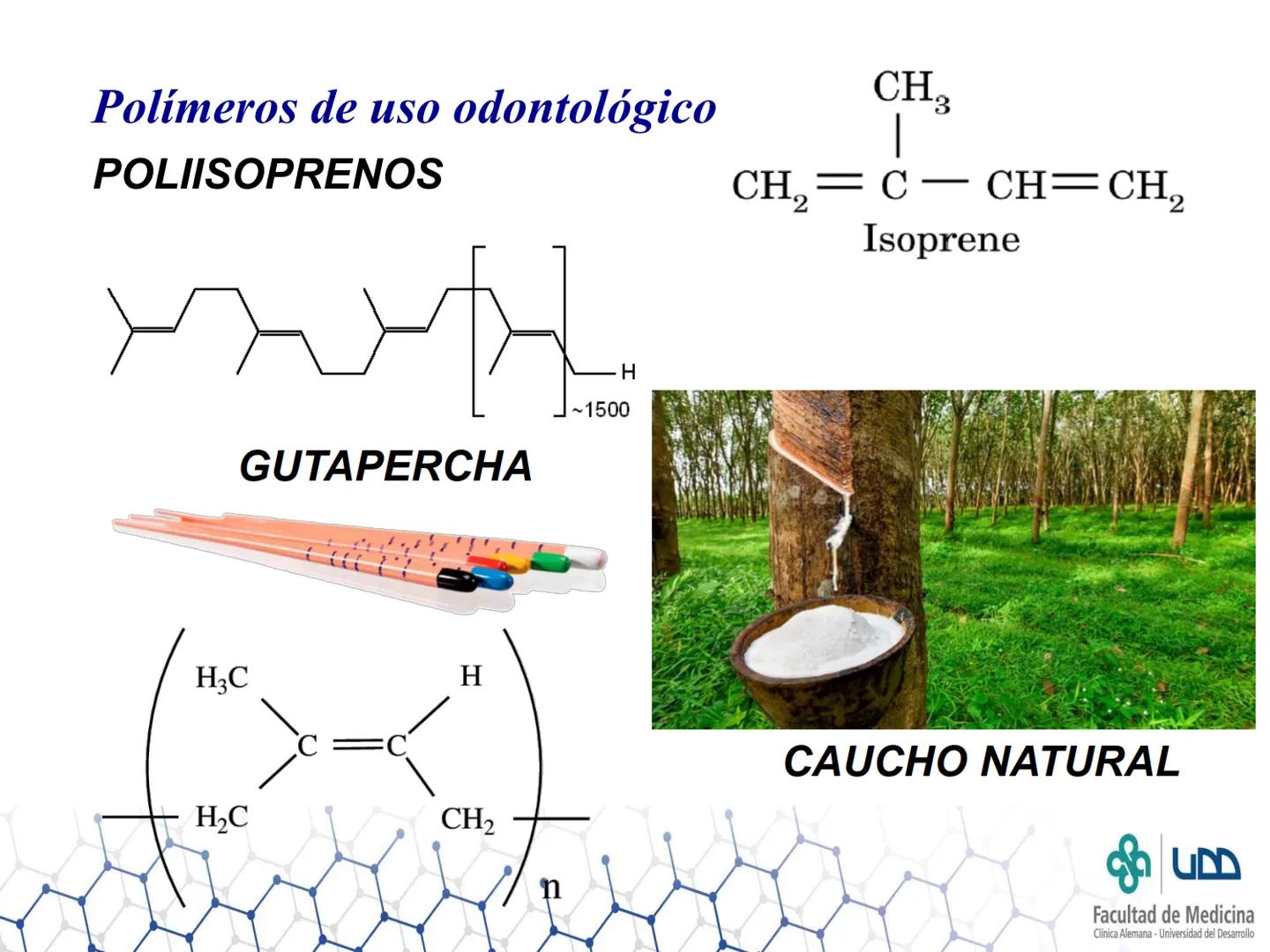 CB
Facultad de Medicina
Clínica Alemana - Universidad del Desarrollo
Polímeros
Sergio Rivera F. - sergio.rivera@udd.cl
Carmen Navarro M.- ca