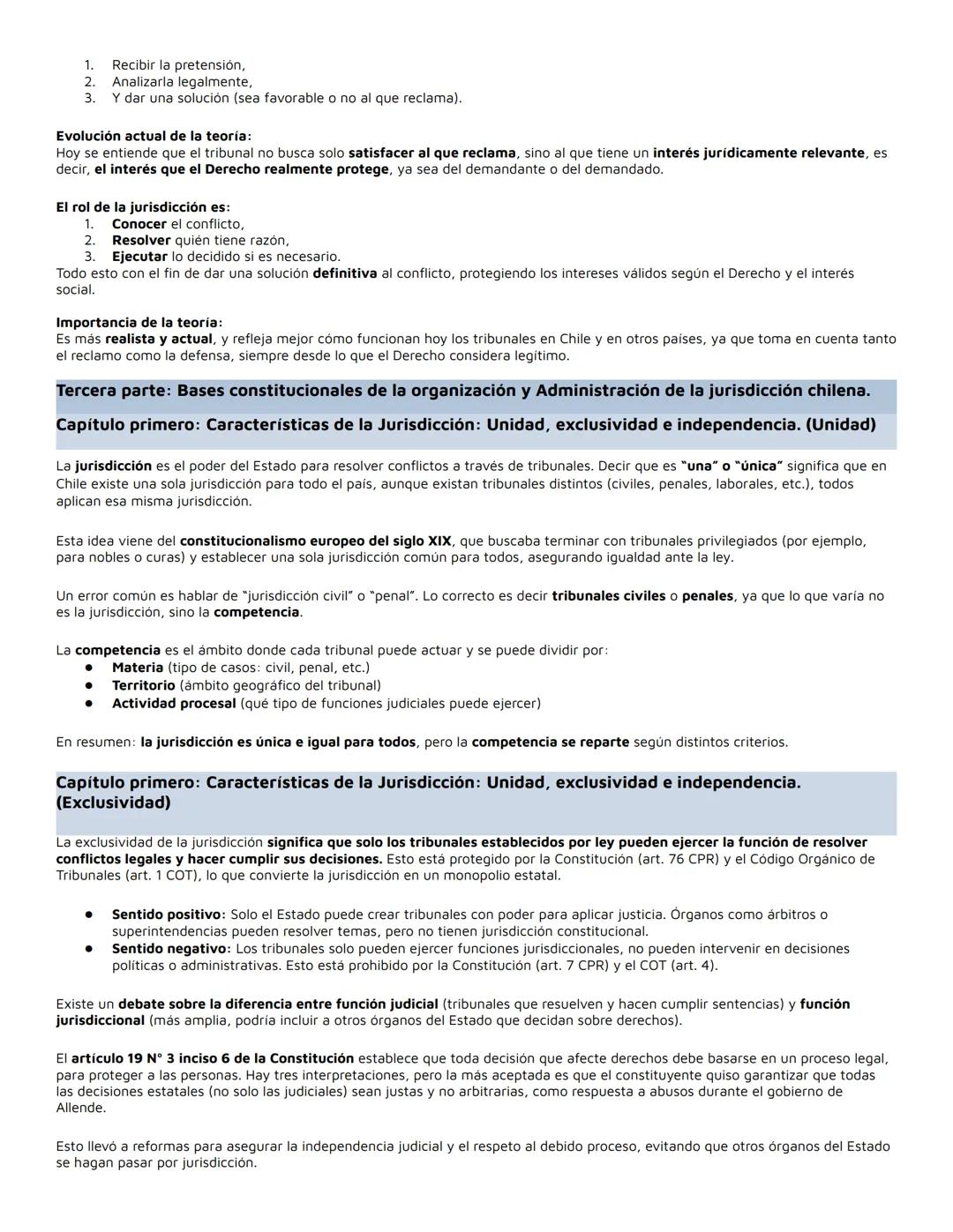 # Manual Derecho Jurisdiccional.
Primera parte: Formación de la jurisdicción: Estado absoluto, Estado liberal y Estado contemporáneo.
¿Qué