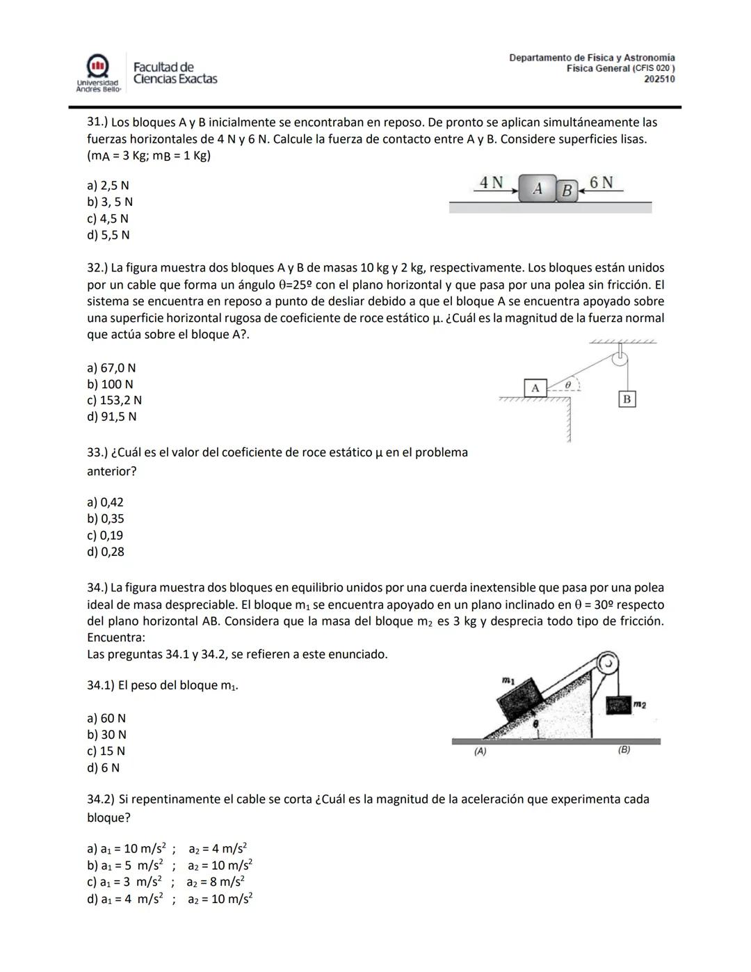 ## PRE SOLEMNE 1
## Física General CFIS 020
### Aprendizajes esperados
- Resuelve problemas de matemáticas relacionadas con resolución de