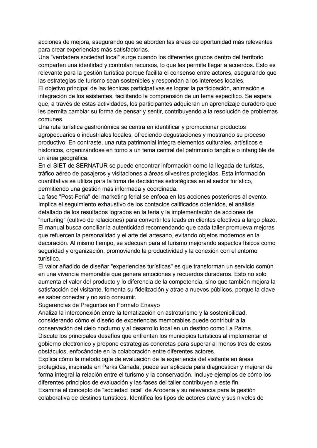 Guía de Estudio Detallada: Gestión y Diseño de Experiencias Turísticas Sostenibles
Contenido
Este material de estudio aborda diversas faceta