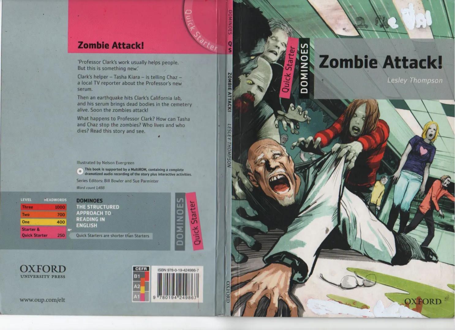 # Zombie Attack!
Professor Clark’s work usually helps people. But this is something new.
Clark’s helper – Tasha Kiara – is telling Chaz –