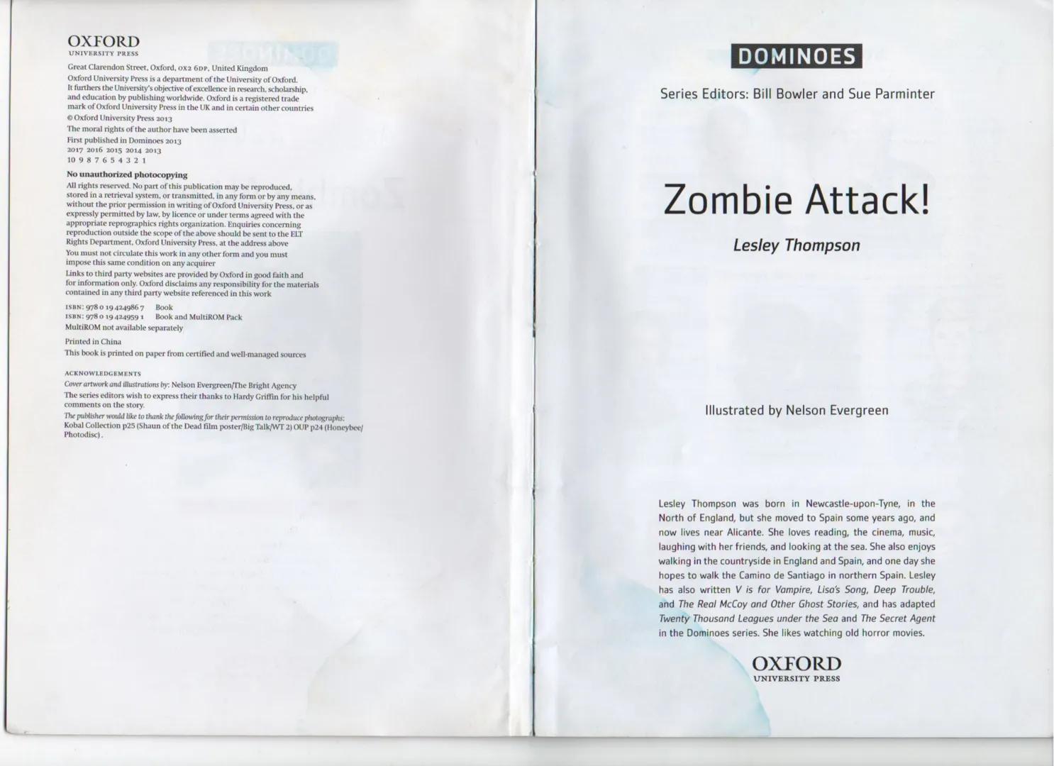 # Zombie Attack!
Professor Clark’s work usually helps people. But this is something new.
Clark’s helper – Tasha Kiara – is telling Chaz –