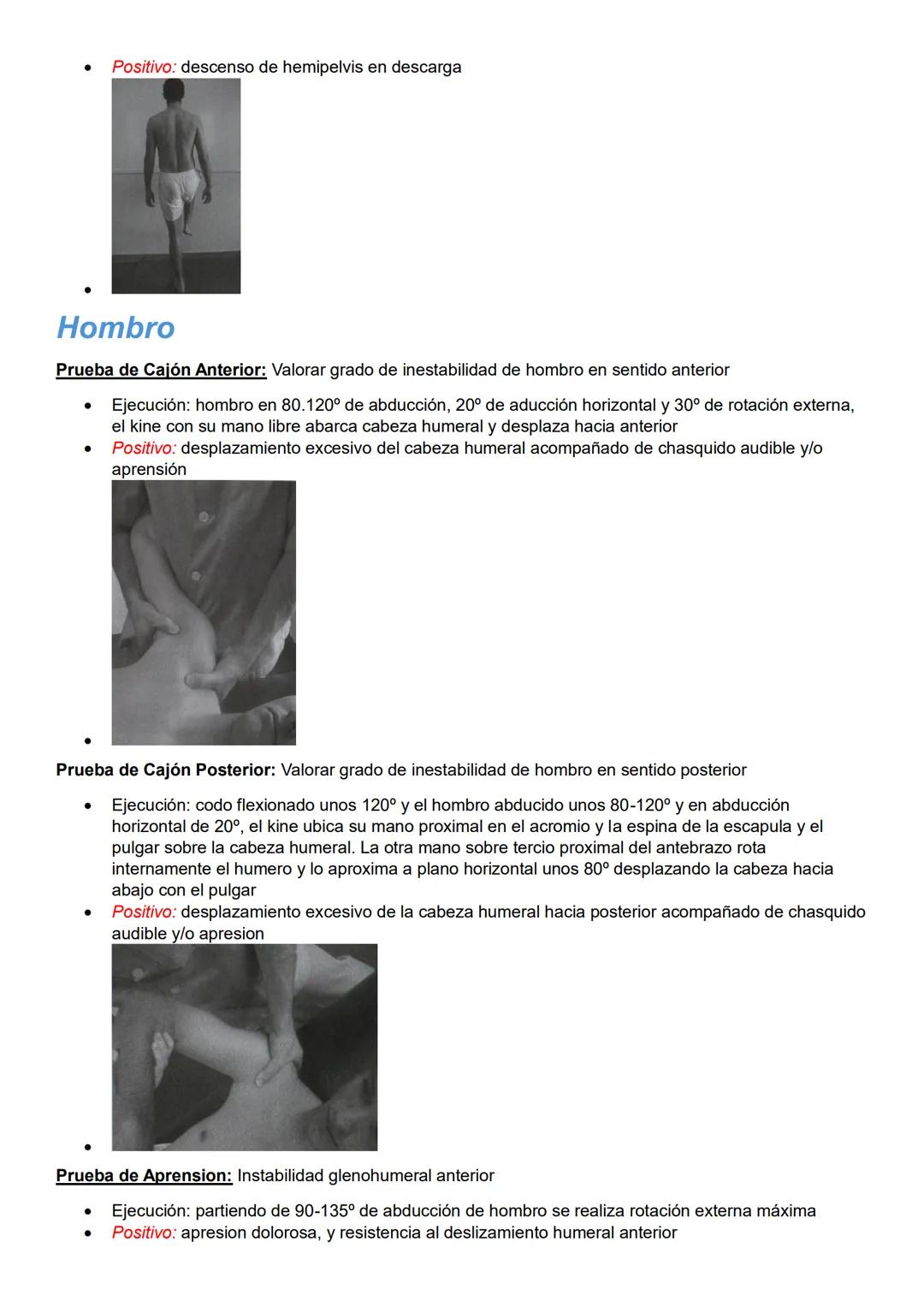 Pruebas especiales
Pelvis y columna
Prueba de Spurling: Afectación de raíces nerviosas cervicales
- Ejecución: ambas manos sobre la cabeza d
