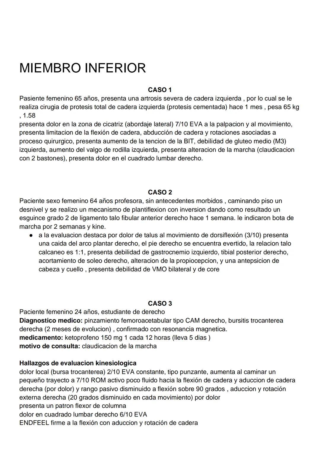 --- OCR Start ---
MIEMBRO SUPERIOR
CASO 1
•Paciente sexo masculino, 24 años, estudiante de secretariado
•Diagnostico medico: epicondilalgia