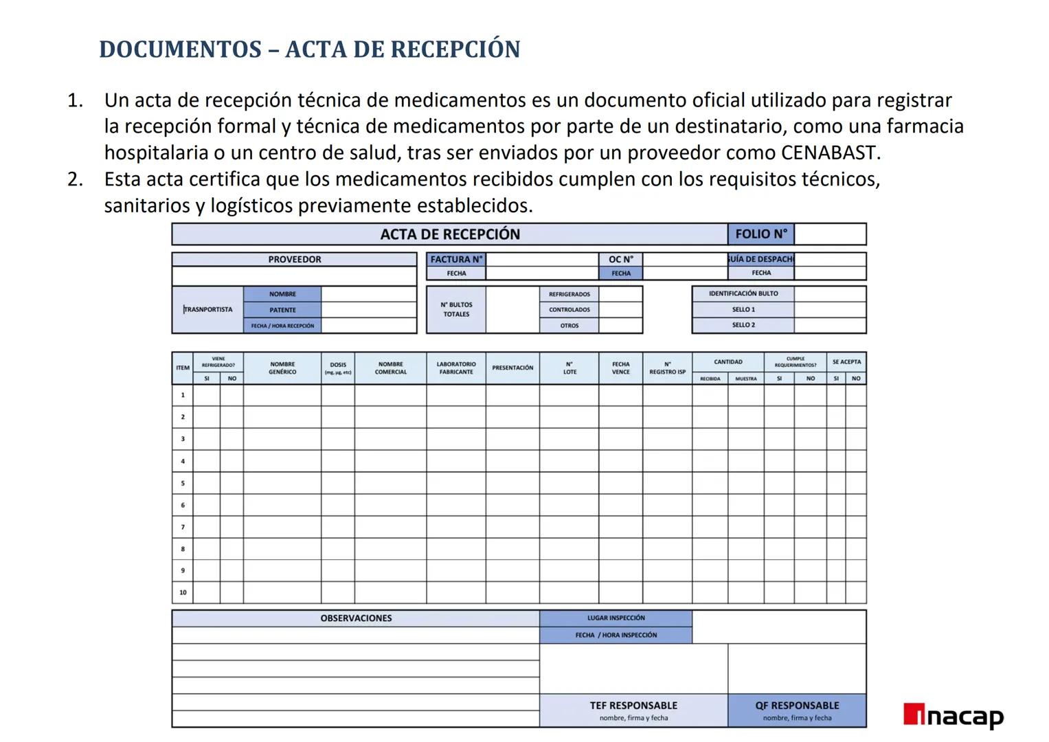 ÁREA SALUD
Inacap
ROL DEL TEF
UNIDAD 3 ROL DEL TEF
NOMBRE: Rol del TEF
CARRERA: Técnico de Nivel Superior en Farmacia
PROFESOR: Q.F. Natalia