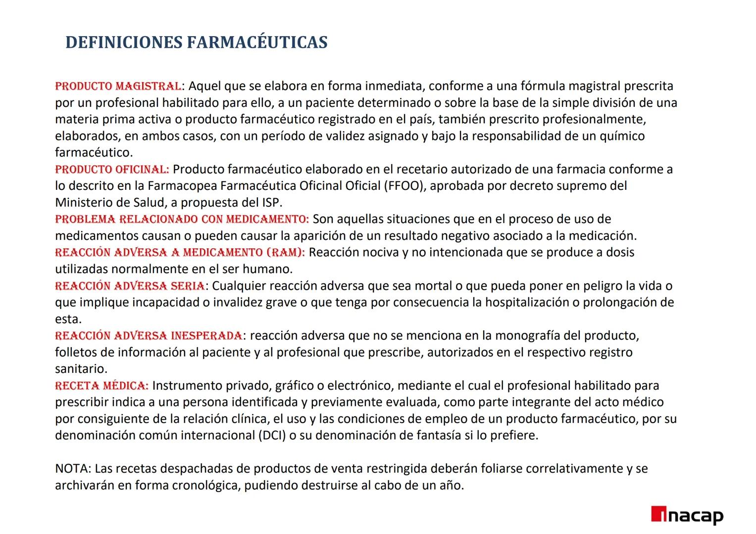 ÁREA SALUD
Inacap
ROL DEL TEF
UNIDAD 3 ROL DEL TEF
NOMBRE: Rol del TEF
CARRERA: Técnico de Nivel Superior en Farmacia
PROFESOR: Q.F. Natalia