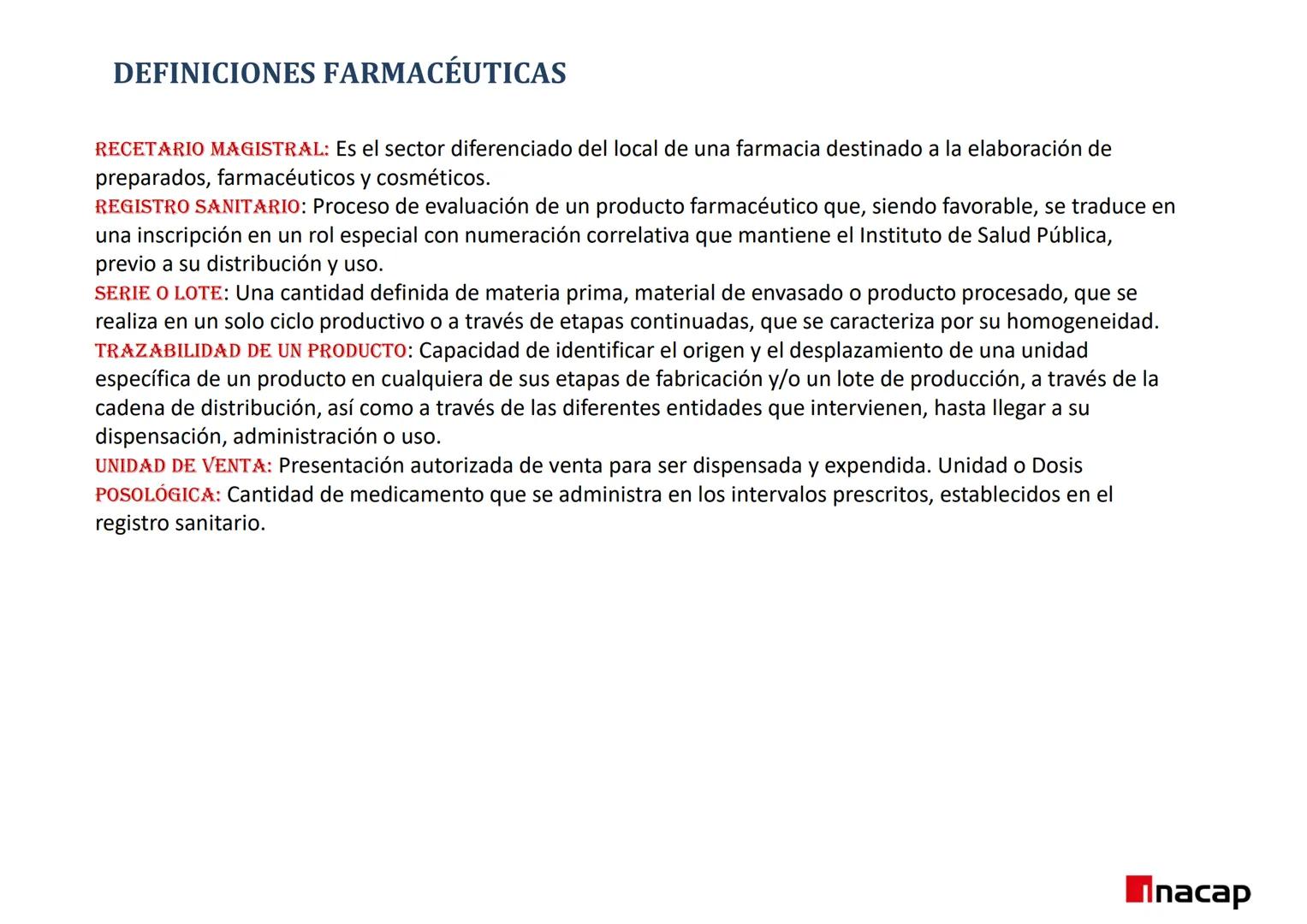 ÁREA SALUD
Inacap
ROL DEL TEF
UNIDAD 3 ROL DEL TEF
NOMBRE: Rol del TEF
CARRERA: Técnico de Nivel Superior en Farmacia
PROFESOR: Q.F. Natalia
