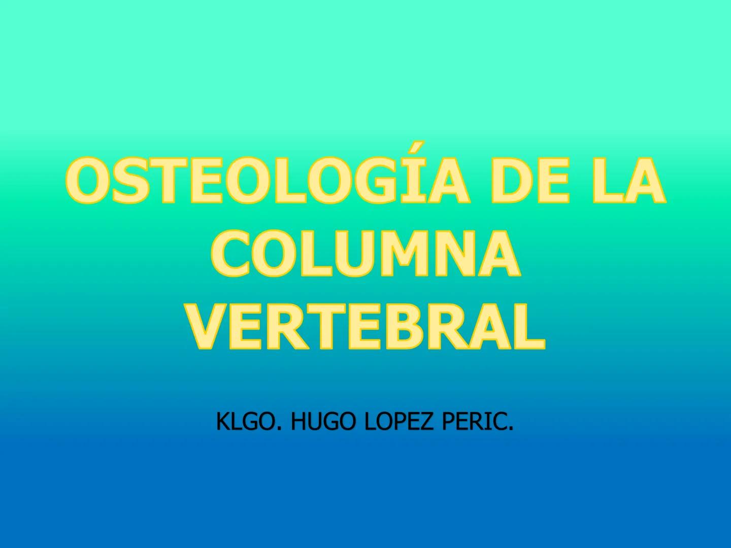 # OSTEOLOGíA DE LA
COLUMNA
VERTEBRAL
KLGO. HUGO LOPEZ PERIC. # Posture Analysis
This image shows a posture analysis with numbered points