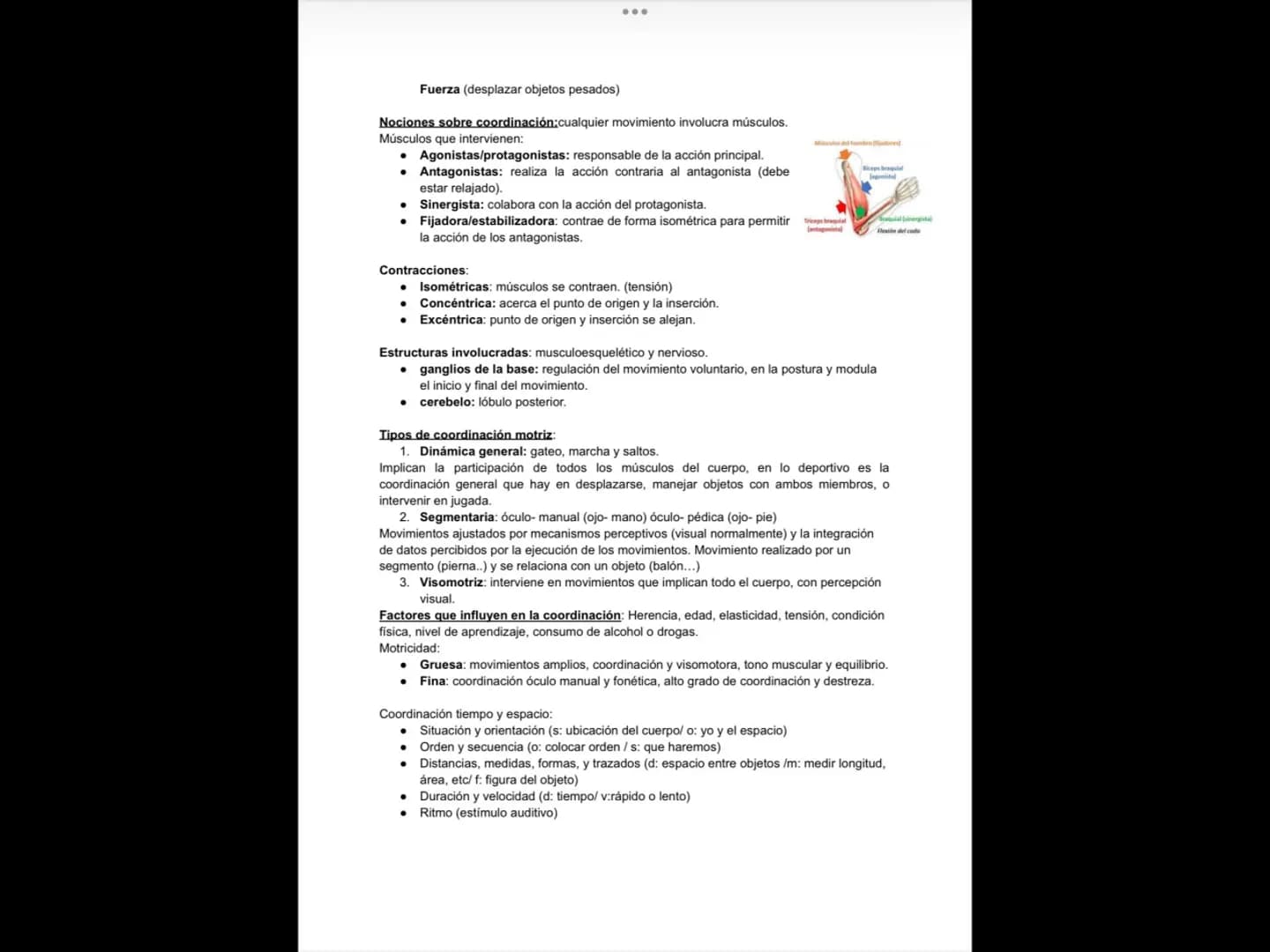 Corporalidad: es el conocimiento de nuestro propio cuerpo, sea en reposo o en
movimiento, en función de sus partes y su relación con el espa