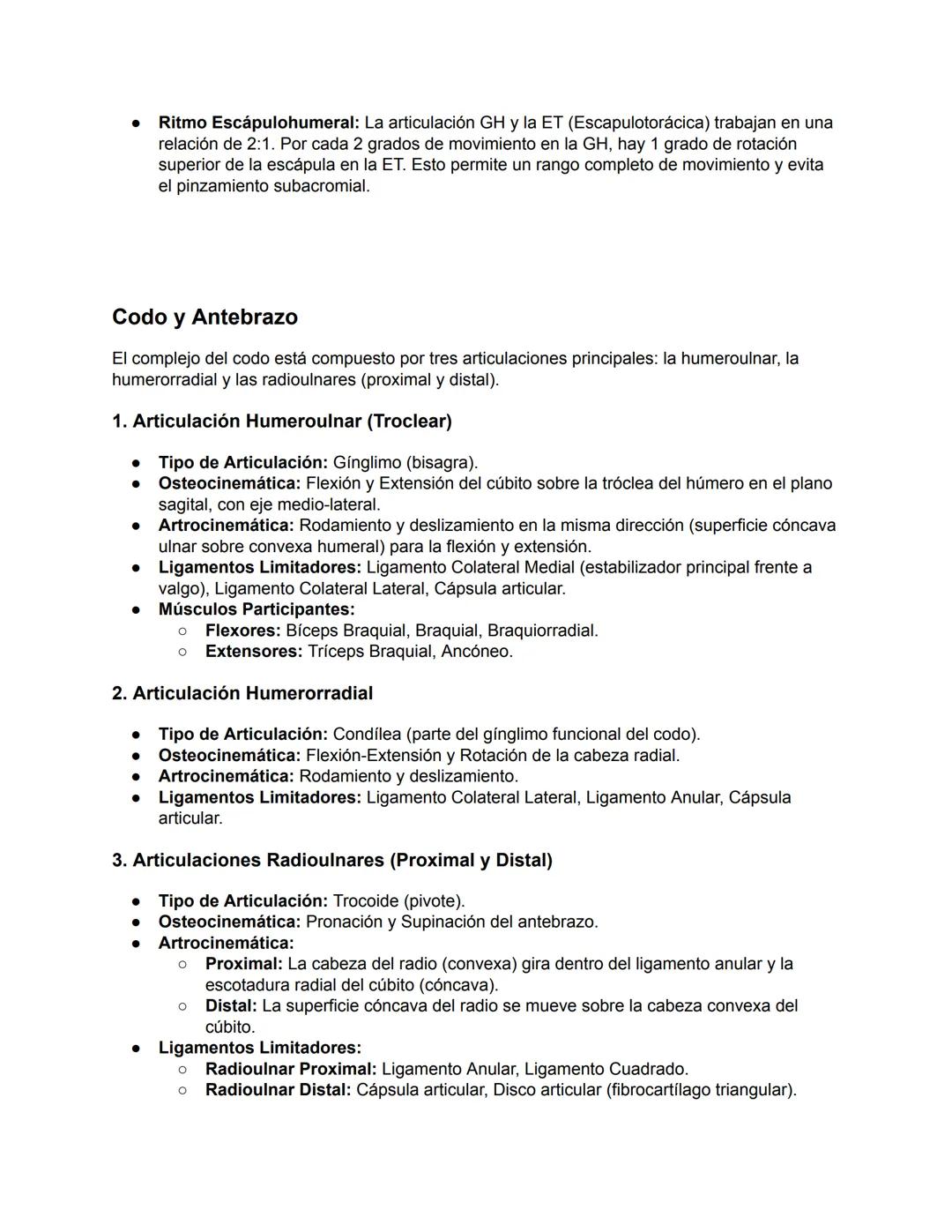 Hombro
El hombro es un complejo de cuatro articulaciones que trabajan de forma sinérgica para
permitir la gran movilidad del miembro superio