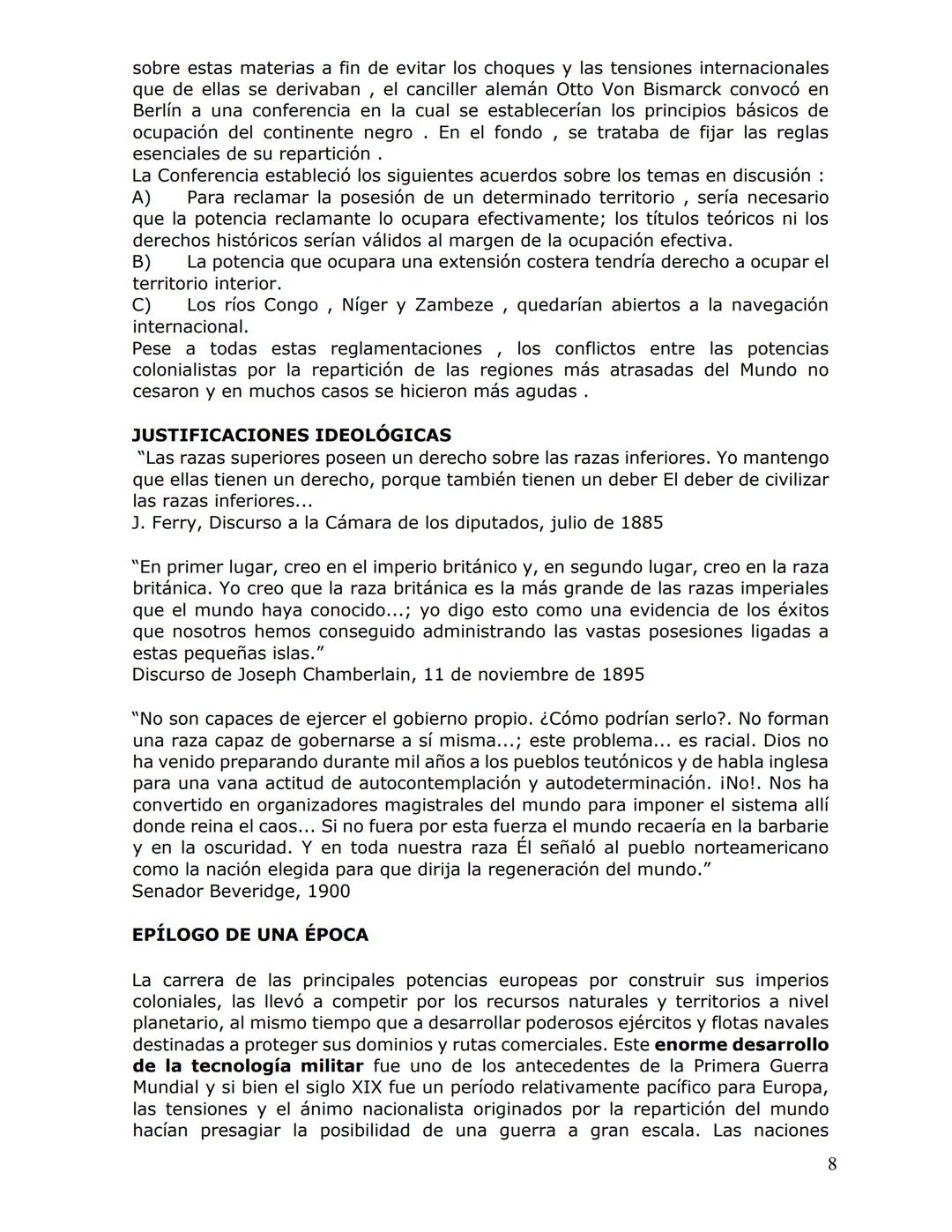 Imperialismo colonialista
El colonialismo y imperialismo fueron
una consecuencia del gran capitalismo.
El desarrollo de la producción en mas