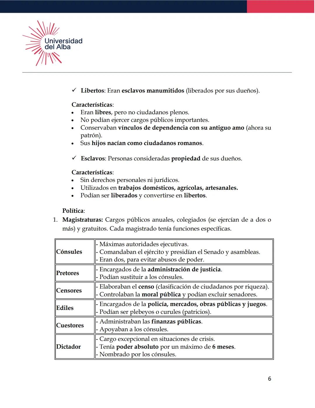 Universidad
del Alba
TEMARIO DE EXAMEN
DERECHO ROMANO
1. Definición de Derecho Romano
Conjunto de normas jurídicas que rigieron a la socieda