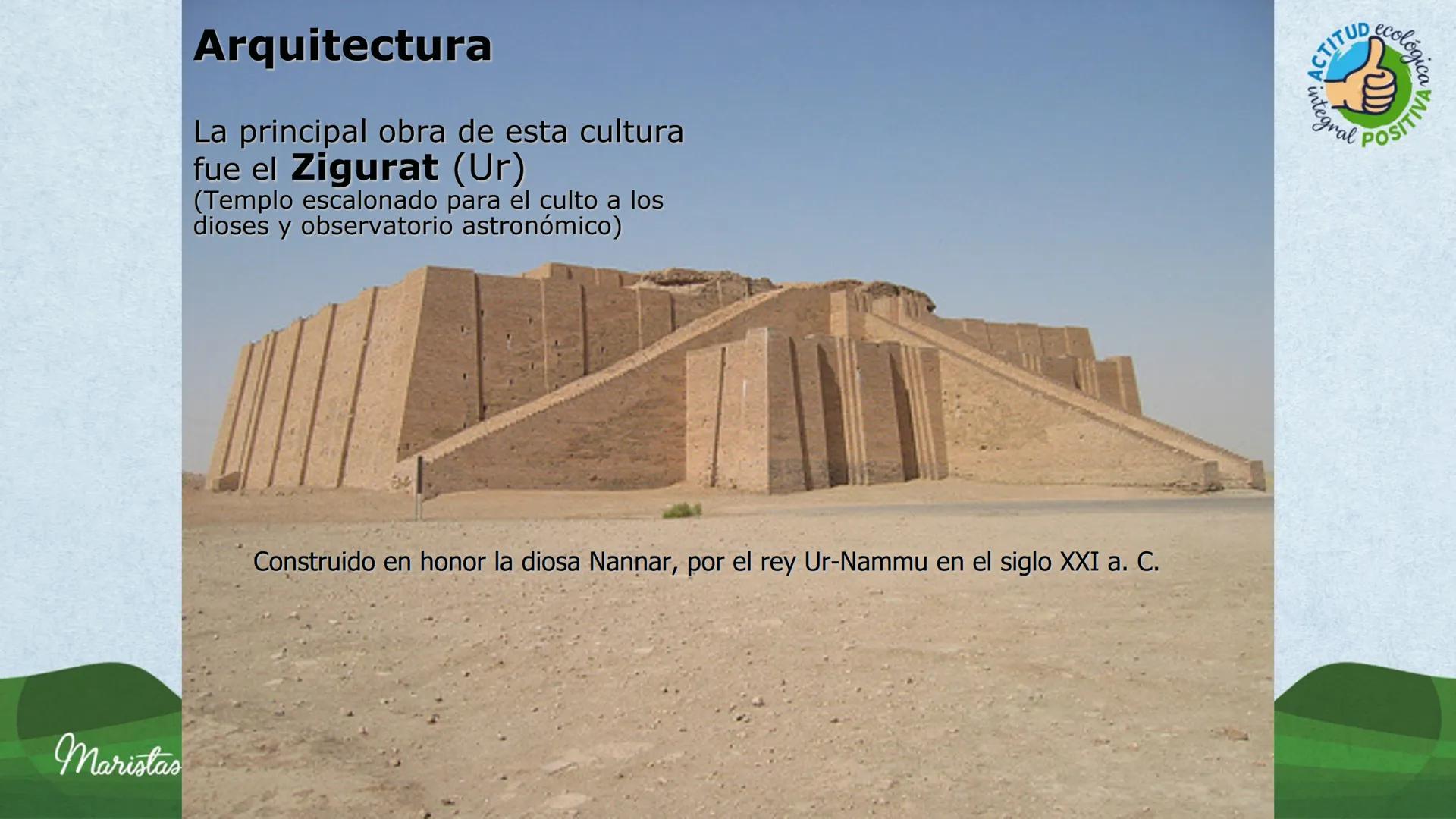 Maristas
Mesopotamia
(Lugar entre ríos)
ACTITUD ecol
Gral POSIT
ca
A
Material de Uso Educativo
Departamento de Historia •
Objetivo de Aprend