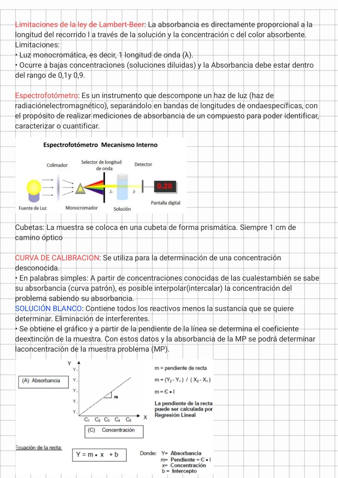 La espectrometría es el estudio de la interaccion entre la radiación electromagnética y la
materia, con absorcion o emision de energía radia