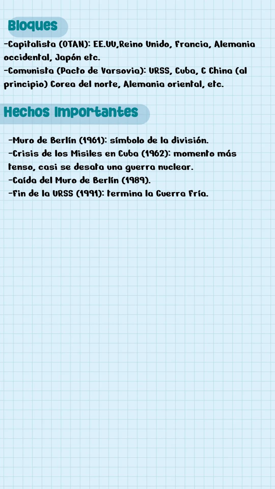 Que fue?
La Guerra Fria
-Fue un conflicto politico e ideologico entre EE.00
(capitalismo, occidente) y la URSS (comunismo, oriente).
Duró de