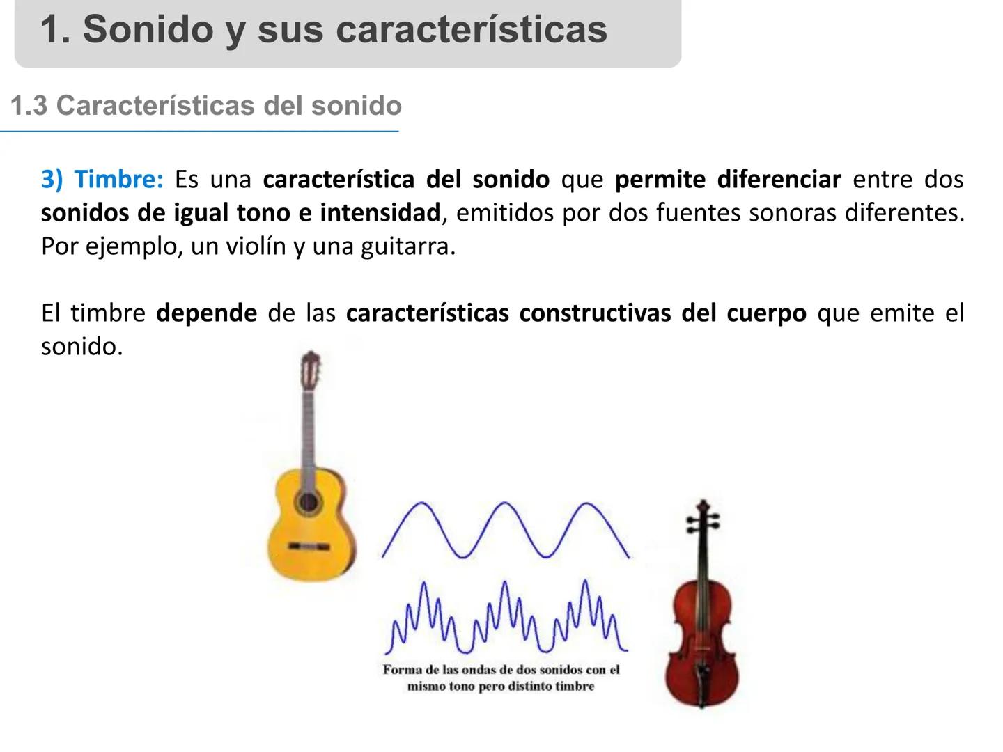 # 1. Sonido, sus características y
propiedades
Profesora: Angela Pinto 1. Sonido y sus características
1.1 Definición
El sonido es una onda
