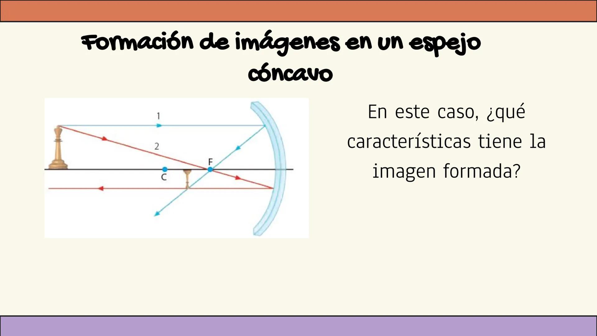 # Unidad 2
# Óptica Geométrica
Espejos # Objetivo:
Analizar la
formación de
imágenes en
espejos planos y
curvos. Tipos de imágenes
Imagen