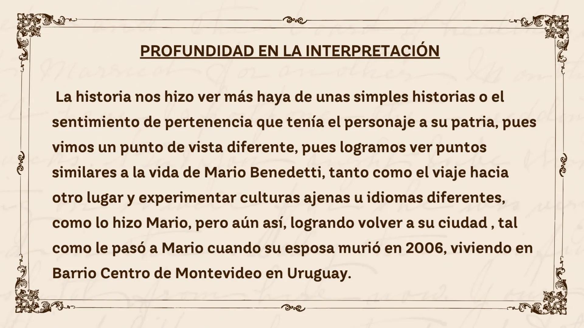 ## INVESTIGACIÓN SOBRE
## MARIO BENEDETTI
### CURSO
2°D
### INTEGRANTES ### PROFESOR ### ASIGNATURA
Valeria Urdaneta
Fernanda Osorio
Sca