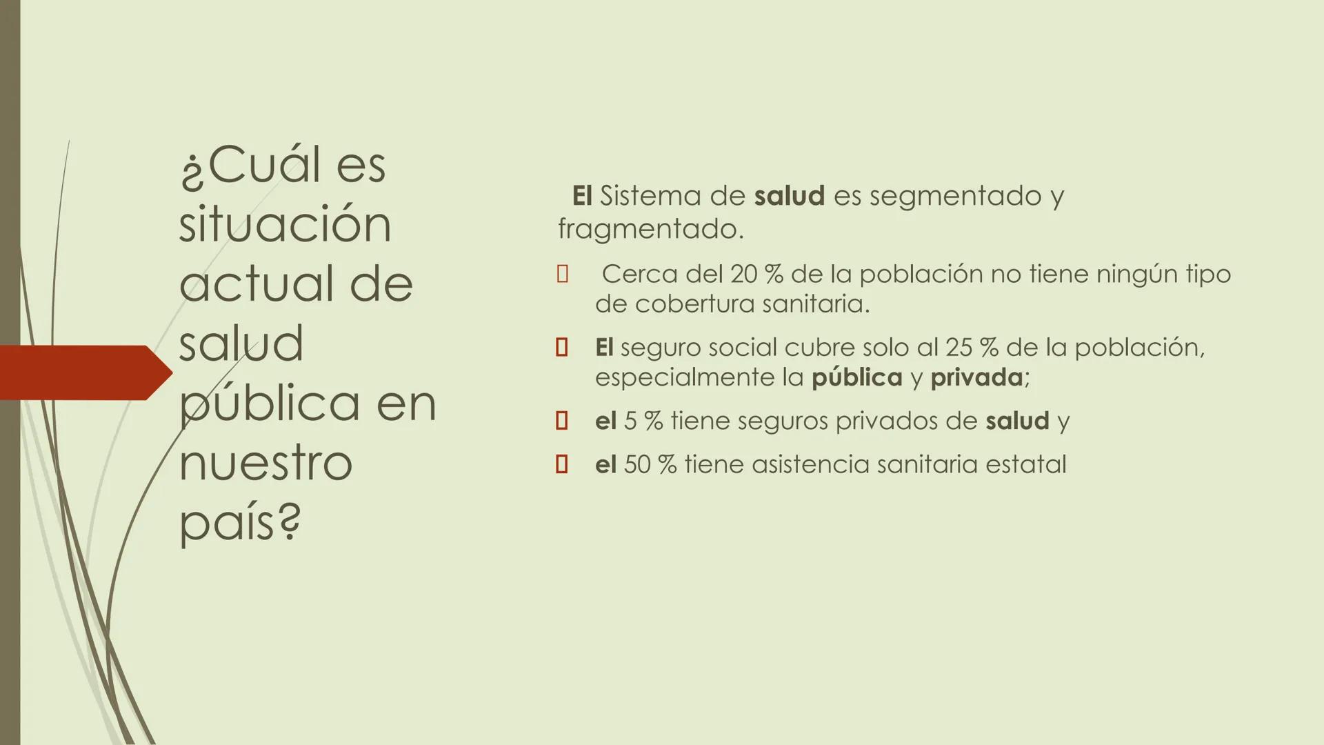 Salud
pública
en Chile
¿Qué es la salud pública en Chile?
¿Cuáles son los problemas de la salud pública en Chile?
¿Qué tan eficiente es la s
