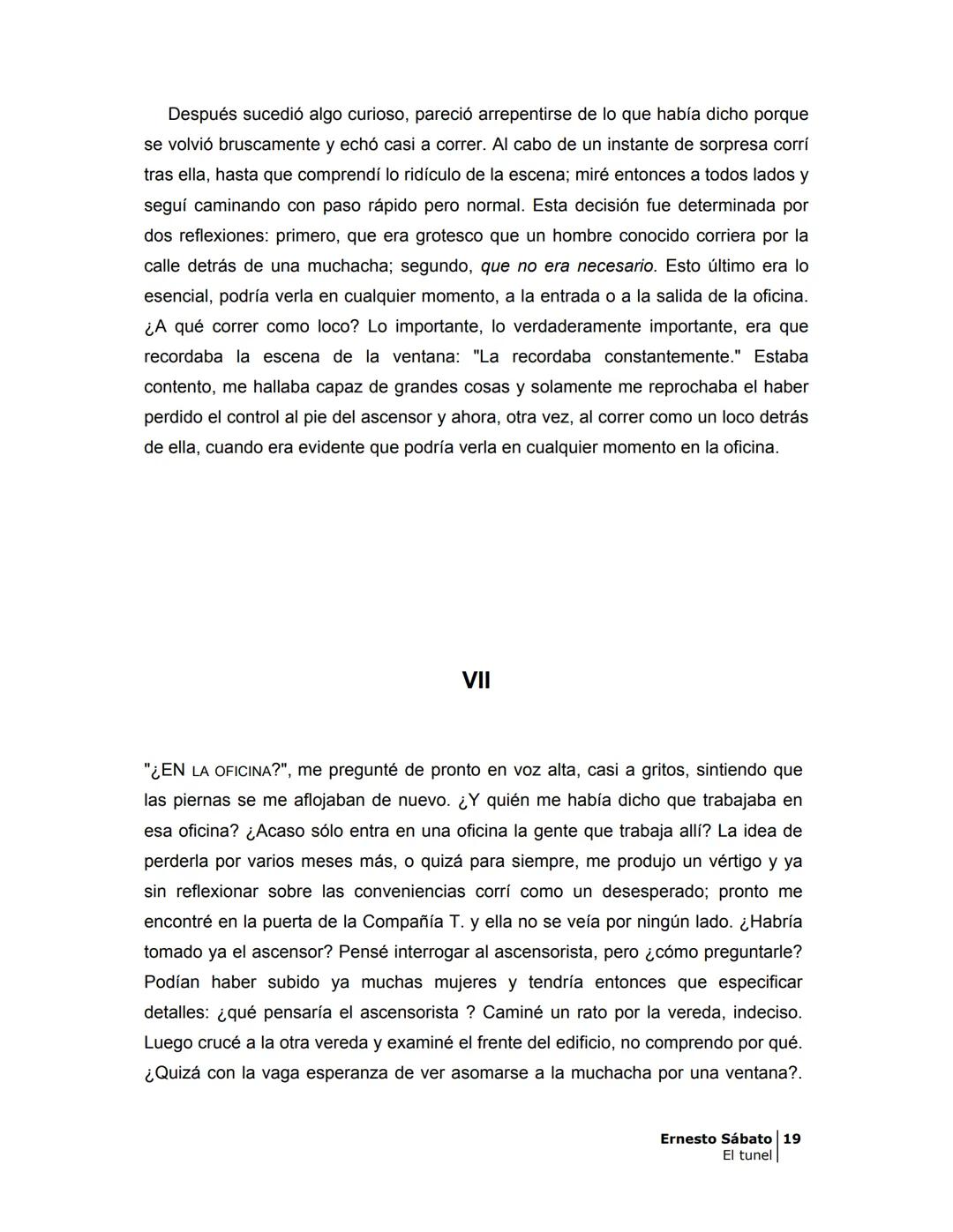 ## EL TÚNEL
ERNESTO SÁBATo ÍNDICE
I.
5
II
6
III
8
IV
.
9
V
13
VI.
16
VII
19
VIII.
22
IX.
23
X.
28
XI.
30
XII.
31
XIII.
34
XIV
38
XV
39
XVI