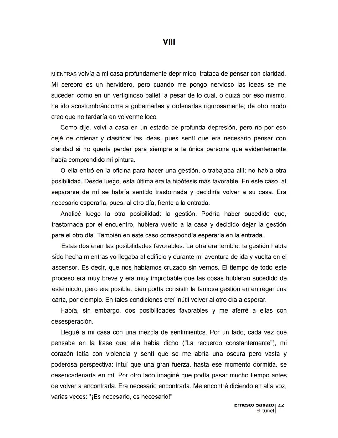 ## EL TÚNEL
ERNESTO SÁBATo ÍNDICE
I.
5
II
6
III
8
IV
.
9
V
13
VI.
16
VII
19
VIII.
22
IX.
23
X.
28
XI.
30
XII.
31
XIII.
34
XIV
38
XV
39
XVI