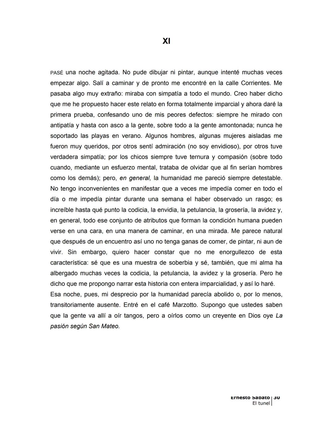 ## EL TÚNEL
ERNESTO SÁBATo ÍNDICE
I.
5
II
6
III
8
IV
.
9
V
13
VI.
16
VII
19
VIII.
22
IX.
23
X.
28
XI.
30
XII.
31
XIII.
34
XIV
38
XV
39
XVI