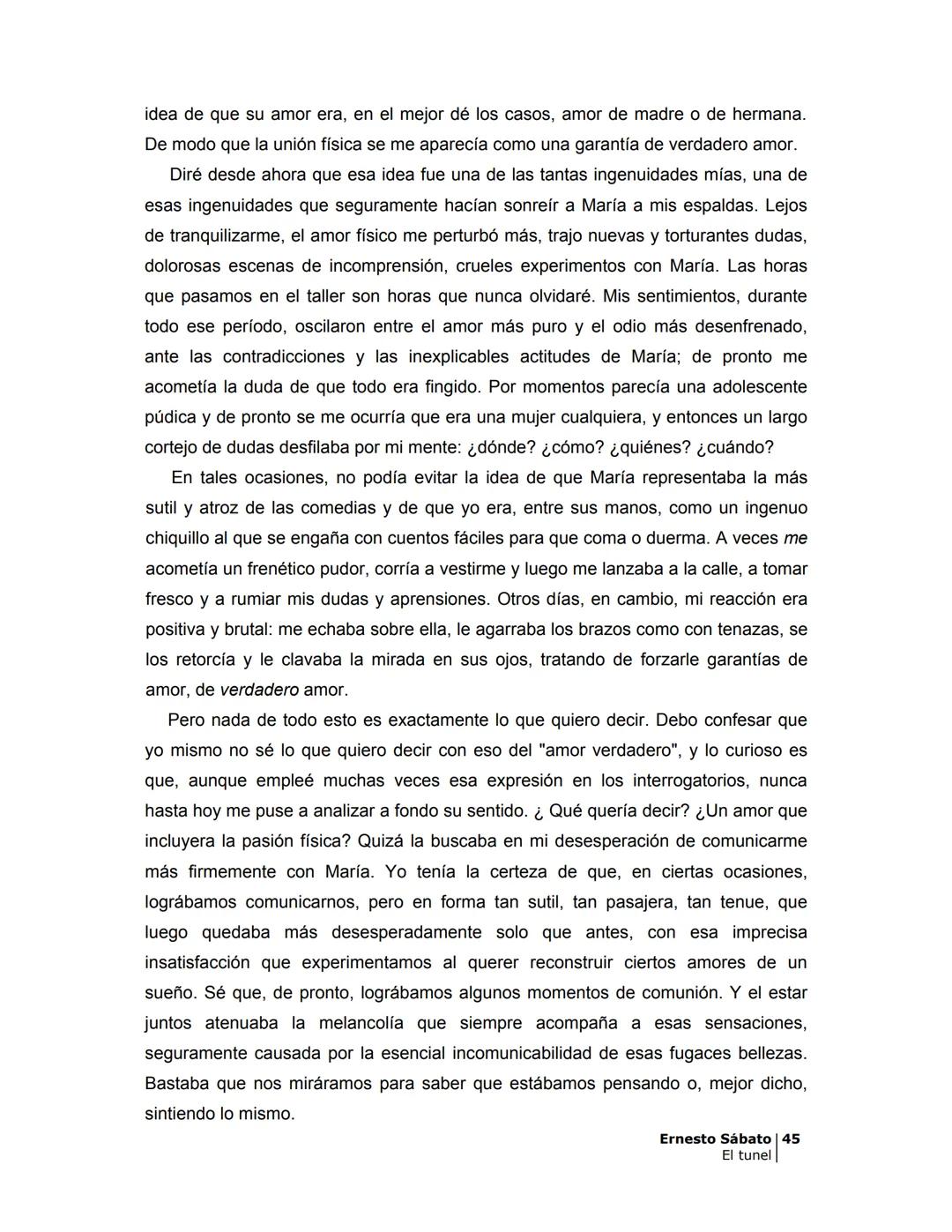 ## EL TÚNEL
ERNESTO SÁBATo ÍNDICE
I.
5
II
6
III
8
IV
.
9
V
13
VI.
16
VII
19
VIII.
22
IX.
23
X.
28
XI.
30
XII.
31
XIII.
34
XIV
38
XV
39
XVI