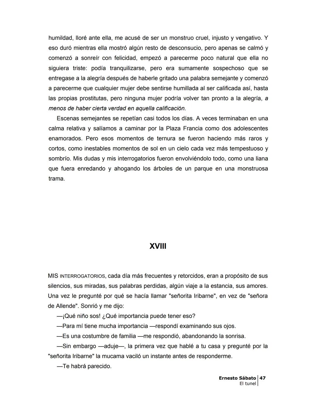 ## EL TÚNEL
ERNESTO SÁBATo ÍNDICE
I.
5
II
6
III
8
IV
.
9
V
13
VI.
16
VII
19
VIII.
22
IX.
23
X.
28
XI.
30
XII.
31
XIII.
34
XIV
38
XV
39
XVI