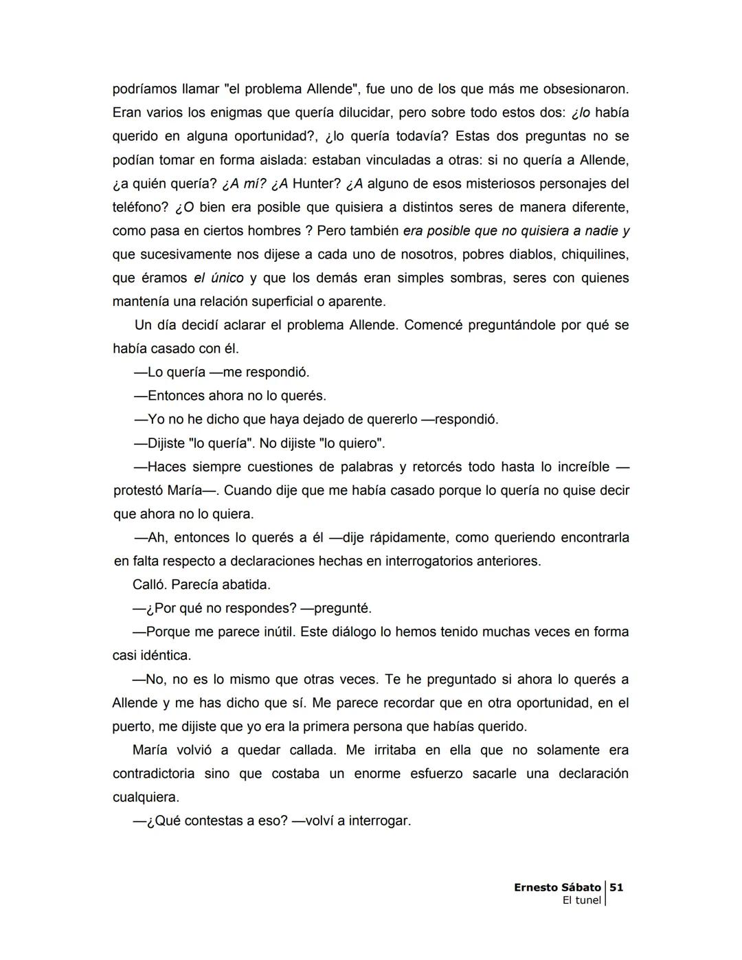 ## EL TÚNEL
ERNESTO SÁBATo ÍNDICE
I.
5
II
6
III
8
IV
.
9
V
13
VI.
16
VII
19
VIII.
22
IX.
23
X.
28
XI.
30
XII.
31
XIII.
34
XIV
38
XV
39
XVI