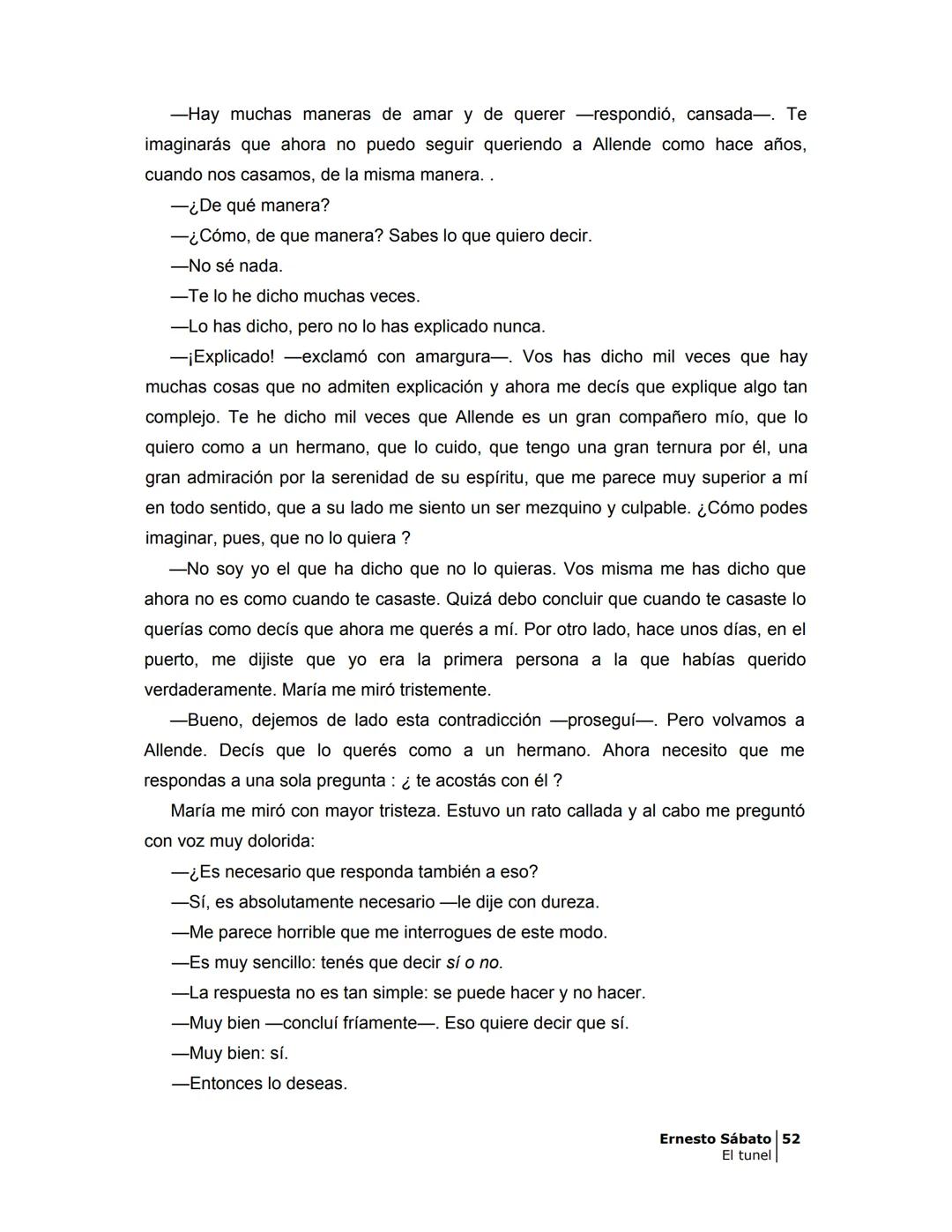 ## EL TÚNEL
ERNESTO SÁBATo ÍNDICE
I.
5
II
6
III
8
IV
.
9
V
13
VI.
16
VII
19
VIII.
22
IX.
23
X.
28
XI.
30
XII.
31
XIII.
34
XIV
38
XV
39
XVI