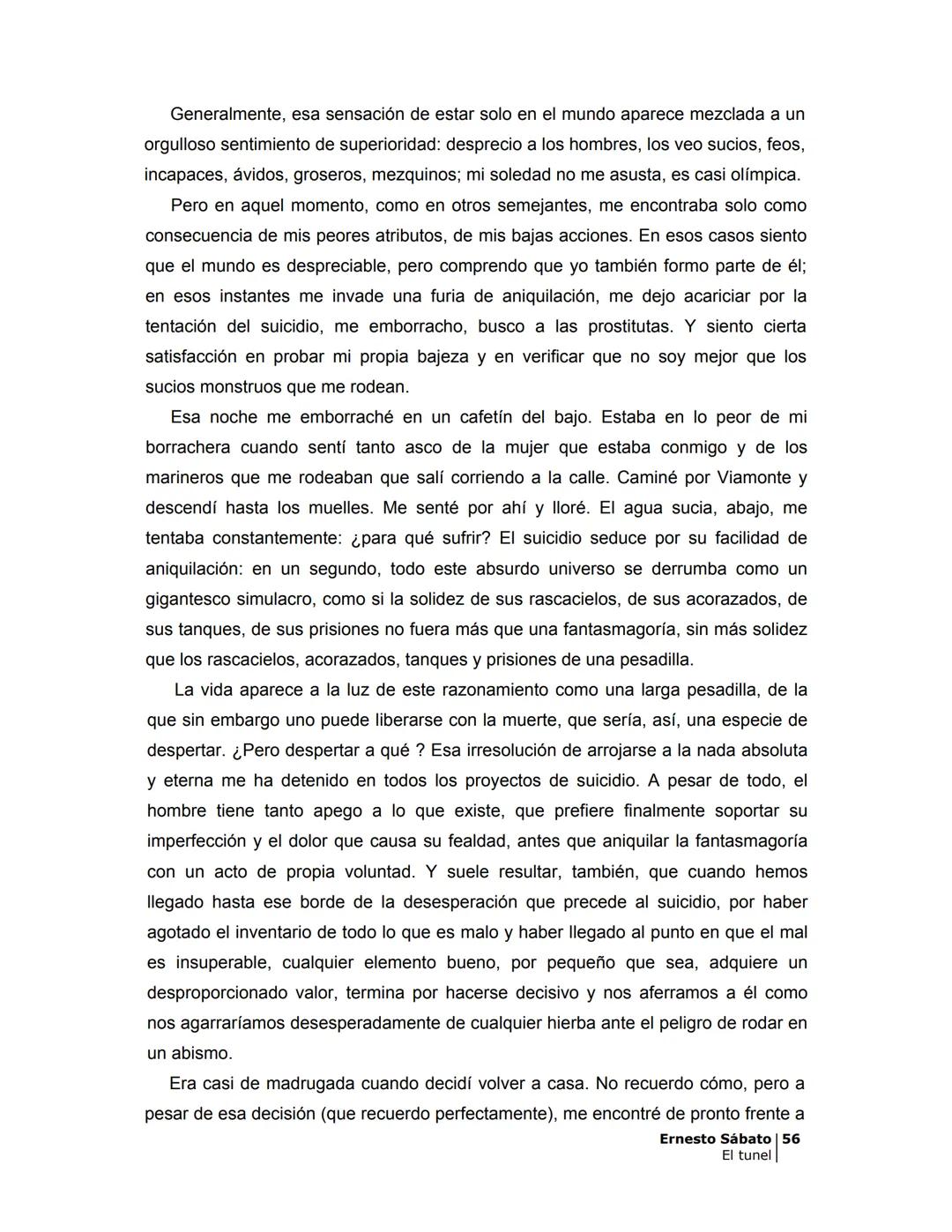 ## EL TÚNEL
ERNESTO SÁBATo ÍNDICE
I.
5
II
6
III
8
IV
.
9
V
13
VI.
16
VII
19
VIII.
22
IX.
23
X.
28
XI.
30
XII.
31
XIII.
34
XIV
38
XV
39
XVI