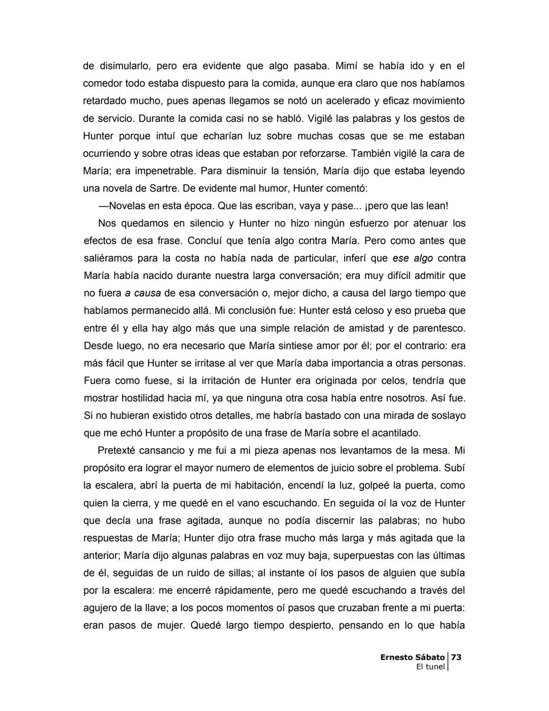 ## EL TÚNEL
ERNESTO SÁBATo ÍNDICE
I.
5
II
6
III
8
IV
.
9
V
13
VI.
16
VII
19
VIII.
22
IX.
23
X.
28
XI.
30
XII.
31
XIII.
34
XIV
38
XV
39
XVI