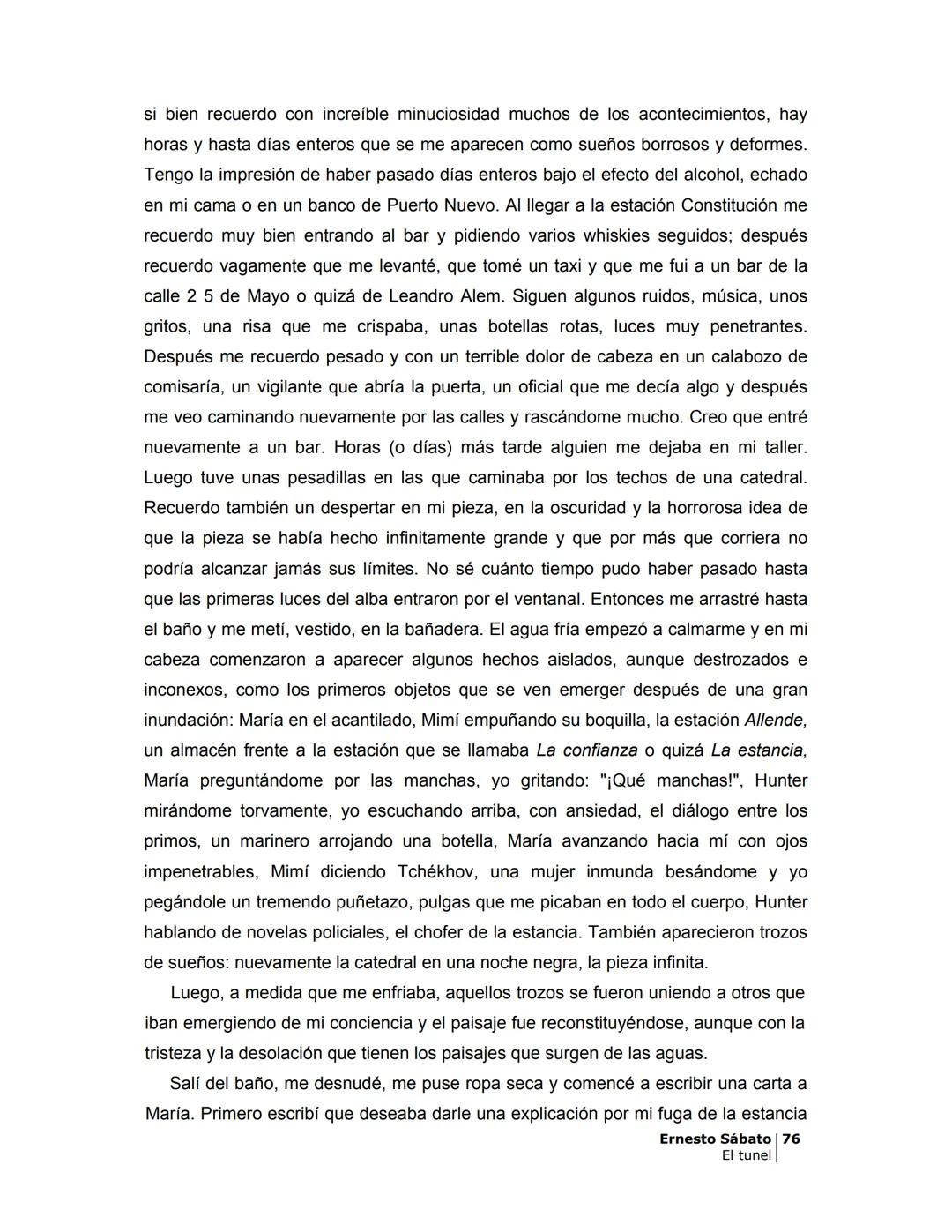 ## EL TÚNEL
ERNESTO SÁBATo ÍNDICE
I.
5
II
6
III
8
IV
.
9
V
13
VI.
16
VII
19
VIII.
22
IX.
23
X.
28
XI.
30
XII.
31
XIII.
34
XIV
38
XV
39
XVI