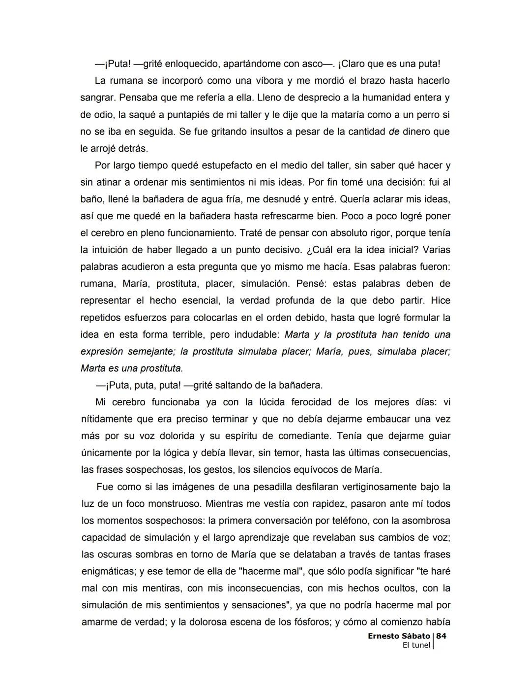 ## EL TÚNEL
ERNESTO SÁBATo ÍNDICE
I.
5
II
6
III
8
IV
.
9
V
13
VI.
16
VII
19
VIII.
22
IX.
23
X.
28
XI.
30
XII.
31
XIII.
34
XIV
38
XV
39
XVI