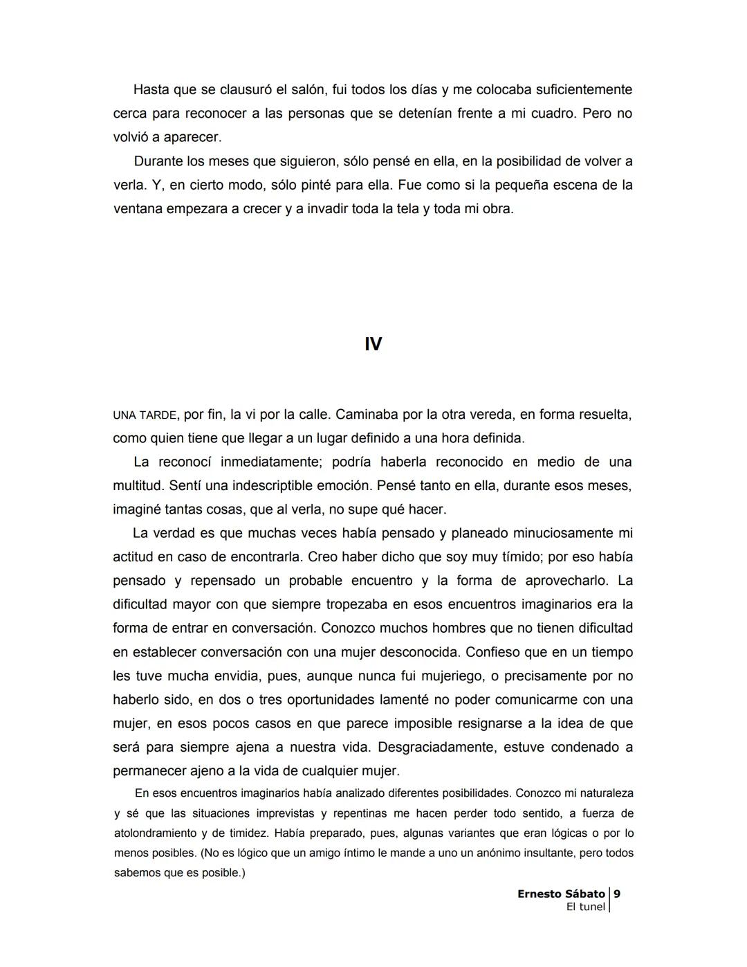 ## EL TÚNEL
ERNESTO SÁBATo ÍNDICE
I.
5
II
6
III
8
IV
.
9
V
13
VI.
16
VII
19
VIII.
22
IX.
23
X.
28
XI.
30
XII.
31
XIII.
34
XIV
38
XV
39
XVI