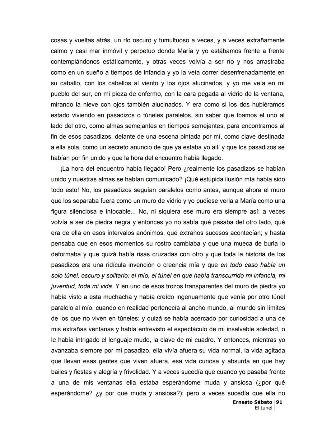 ## EL TÚNEL
ERNESTO SÁBATo ÍNDICE
I.
5
II
6
III
8
IV
.
9
V
13
VI.
16
VII
19
VIII.
22
IX.
23
X.
28
XI.
30
XII.
31
XIII.
34
XIV
38
XV
39
XVI