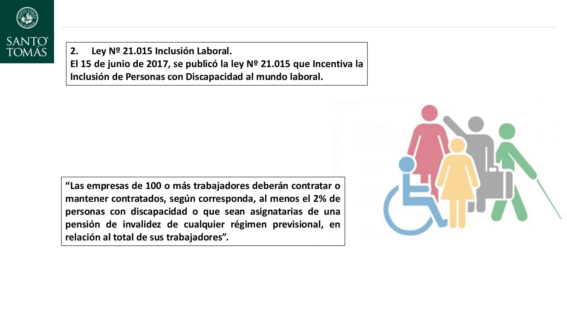 # Legislación Laboral
Manuel Aguilar Ramirez
Docente NTO TOM
LUX ET VERITAS
SANTO
TOMAS
Clase 1: Identificar los elementos
determinantes en