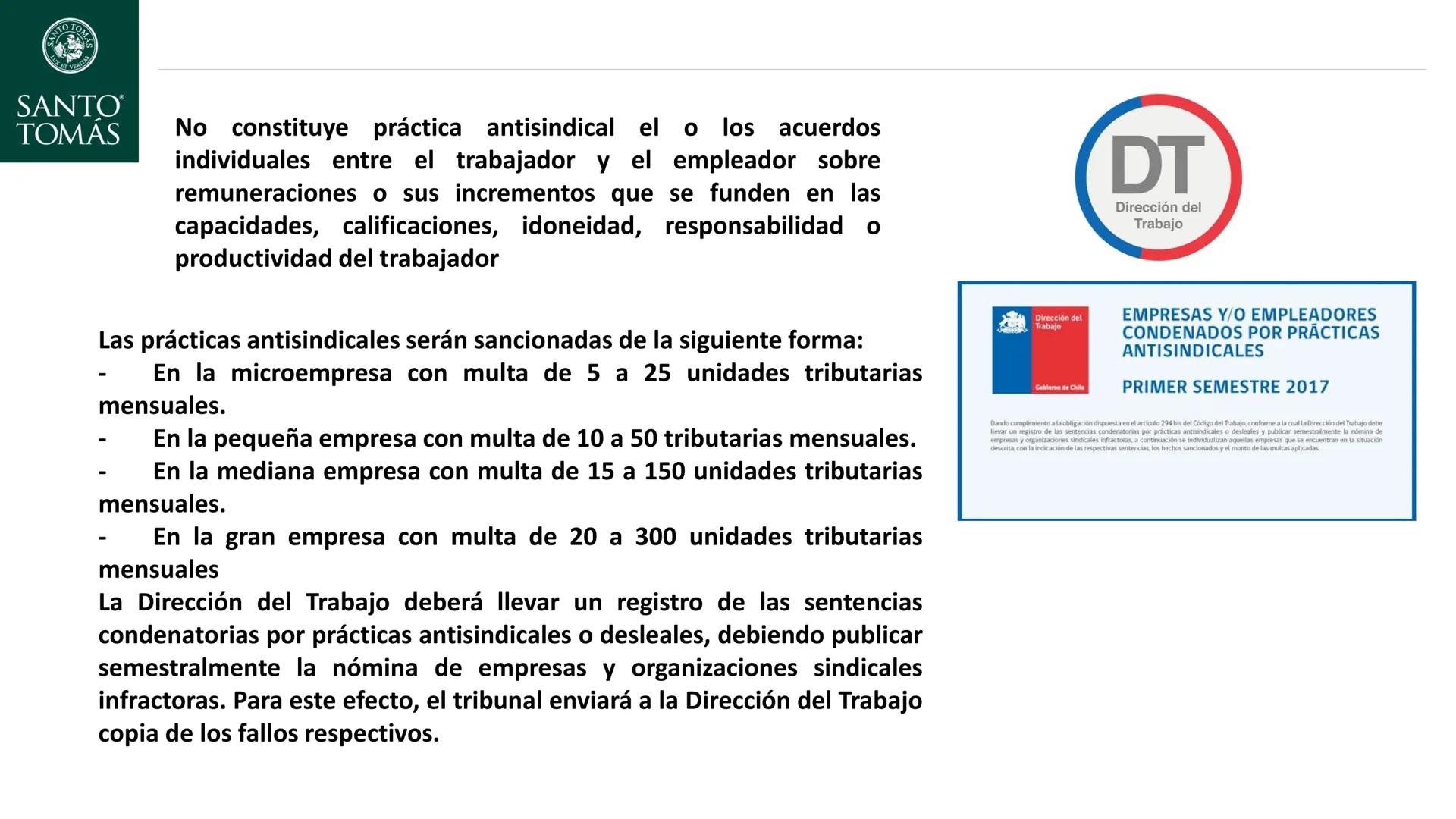 SANTO TOM
LUX ET VERITAS
SANTO
TOMAS
®
Derecho Laboral y Previsional
Manuel Aguilar Ramirez
Docente NTO TOM
LUX ET VERITAS
SANTO
TOMAS
Objet