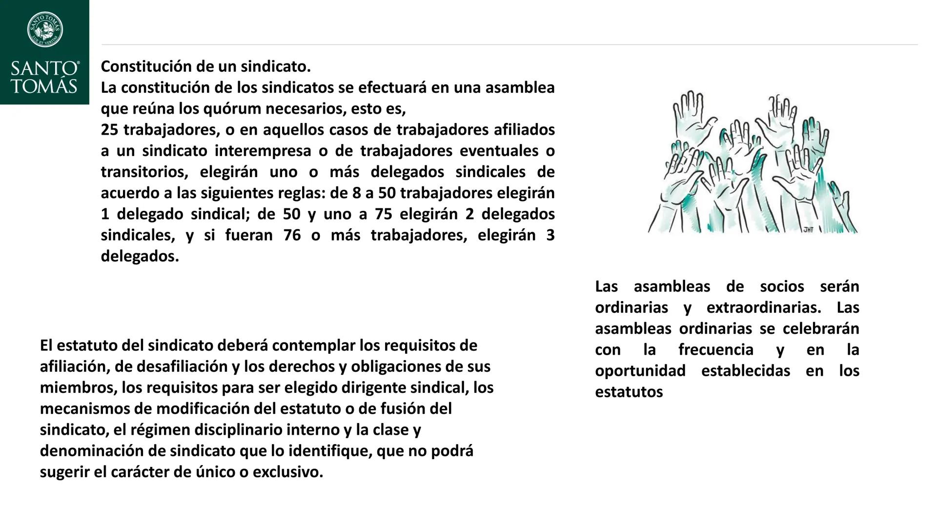 SANTO TOM
LUX ET VERITAS
SANTO
TOMAS
®
Derecho Laboral y Previsional
Manuel Aguilar Ramirez
Docente NTO TOM
LUX ET VERITAS
SANTO
TOMAS
Objet
