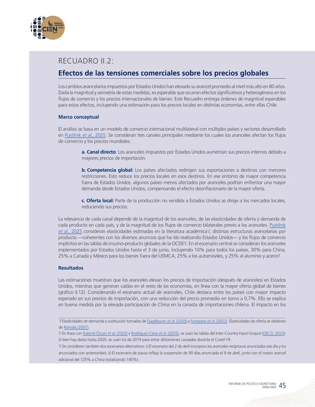 banco
central
III 10 CIEN Chile
años
INFORME DE POLÍTICA
MONETARIA
JUNIO 2025
50.000
BANCO CENTRAL DE CHOLE
50.000
ENTRAL DE
00
SANTIAGO
BAN