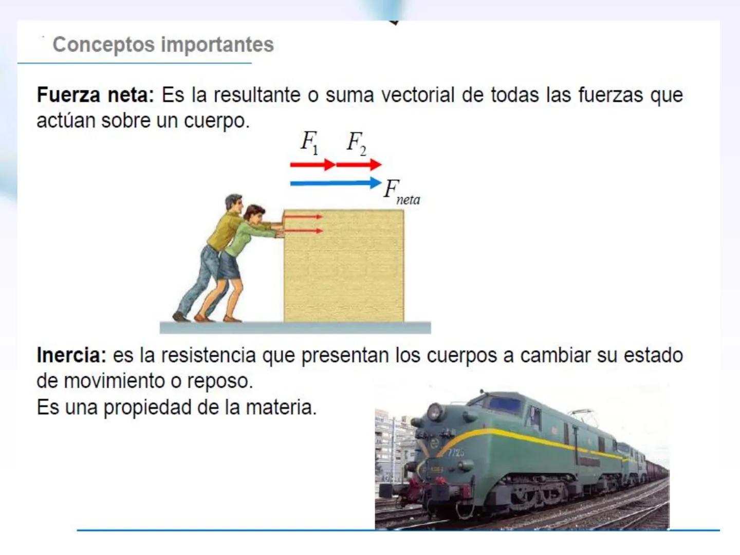 # Física
Fuerza
Principios de Newton Objetivos
Al término, usted deberá:
1. Comprender y aplicar los conceptos de
masa y peso.
2. Aplicar l