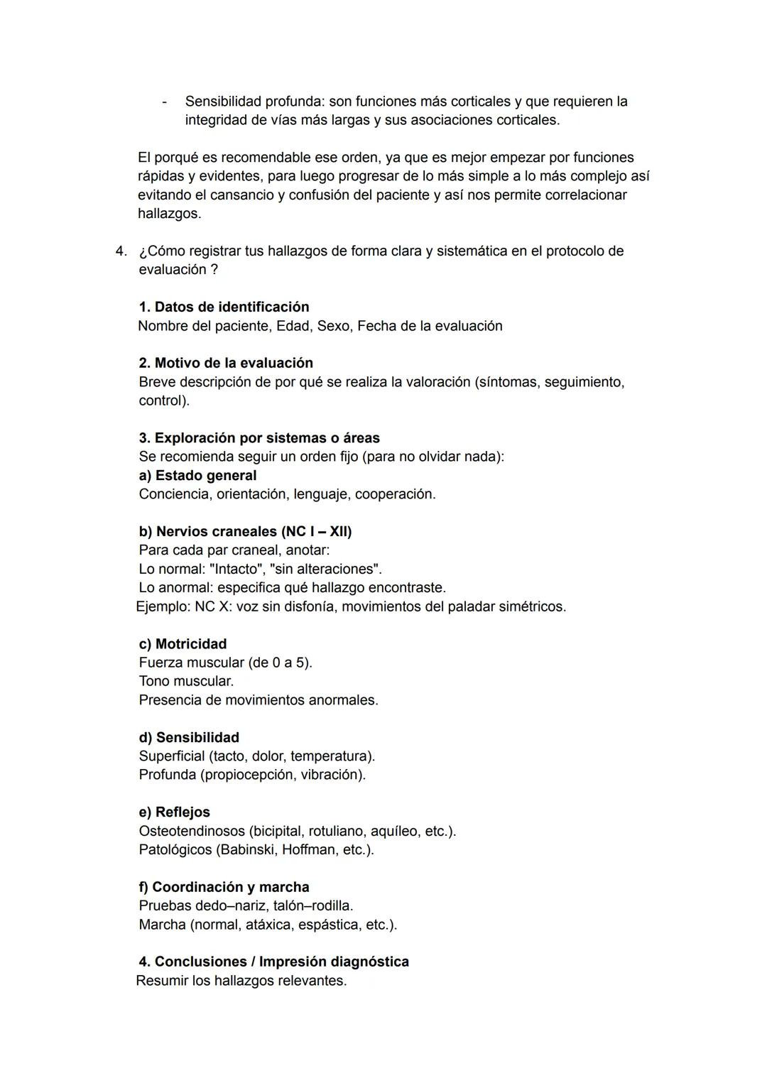 Pares craneales:
1. ¿Cuáles son los 12 pares craneales y su función principal?
- Nervio olfatorio (I): Percibir olores
- Nervio optico (II):
