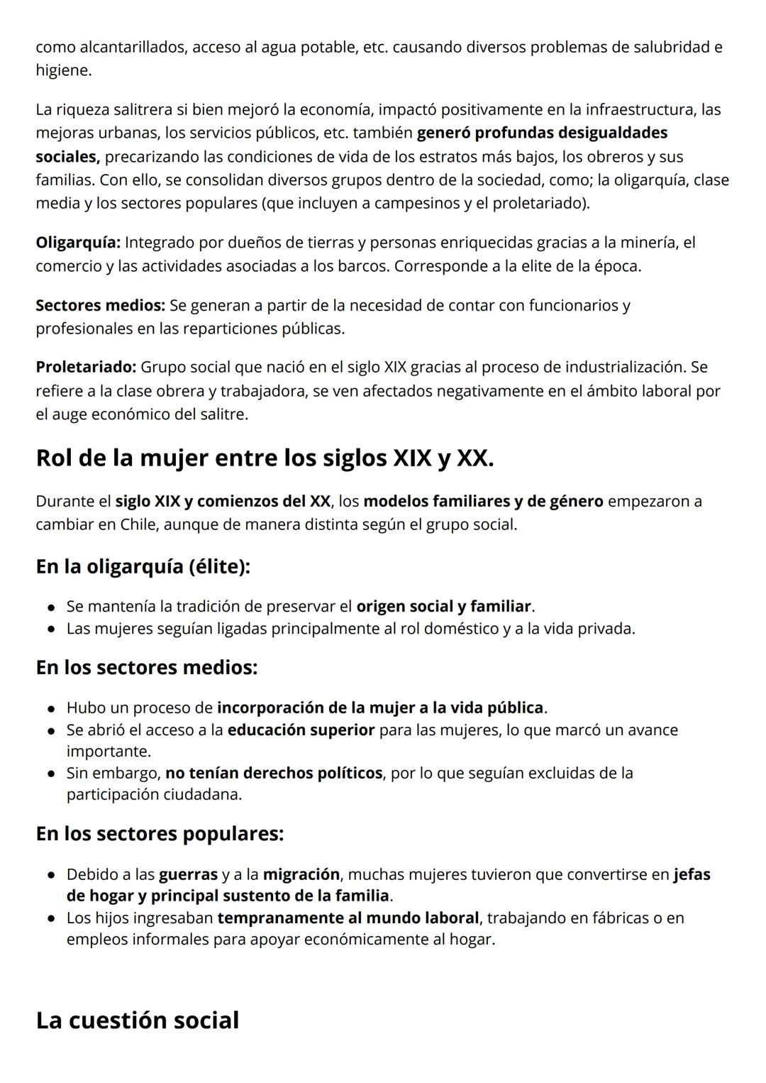 Unidad 3: "Siglo XX en Chile y el
mundo".
Contenidos:
• República Parlamentaria
• Grupos sociales en el siglos XX
El auge salitrero y sus ca