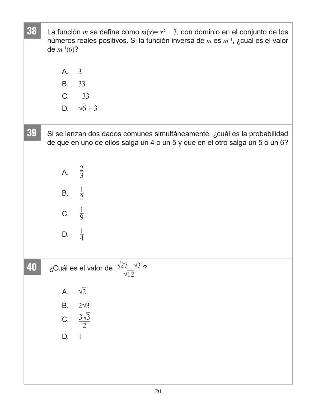 SANTILLANA
ENSAYO SIMCE 3
MATEMÁTICA
2° MEDIO 2025
Antes de comenzar la prueba, lee las siguientes instrucciones.
INSTRUCCIONES
* Contesta s