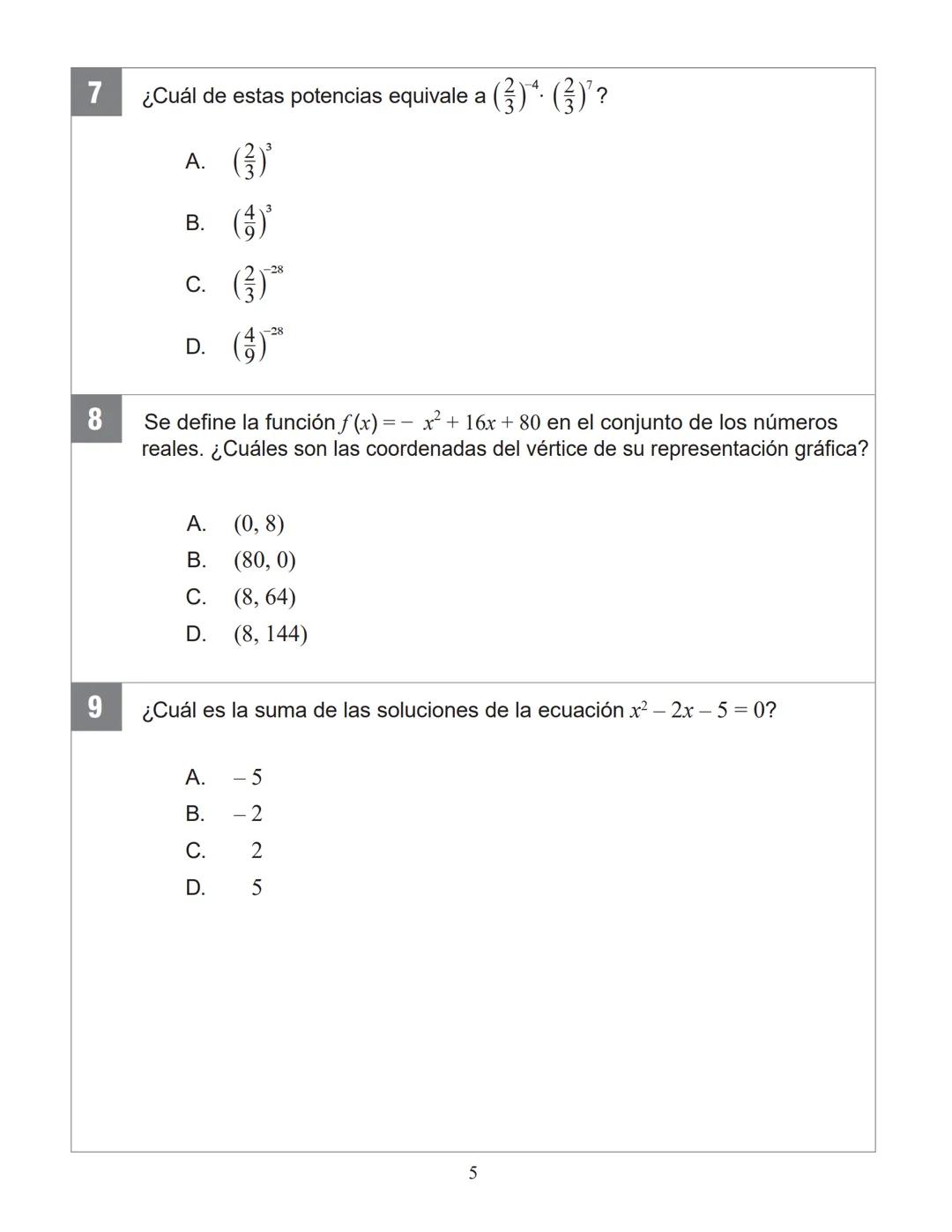 SANTILLANA
ENSAYO SIMCE 3
MATEMÁTICA
2° MEDIO 2025
Antes de comenzar la prueba, lee las siguientes instrucciones.
INSTRUCCIONES
* Contesta s