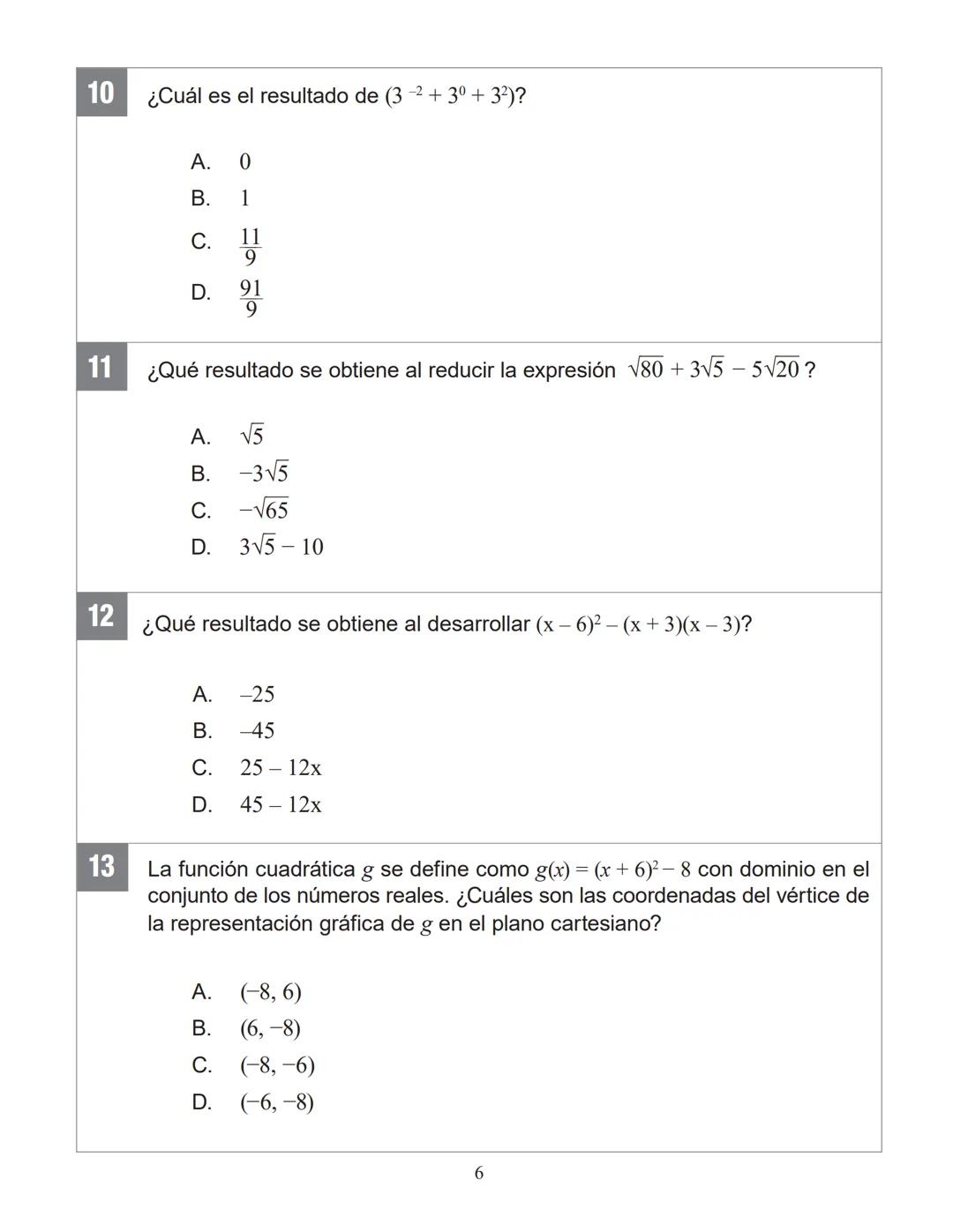 SANTILLANA
ENSAYO SIMCE 3
MATEMÁTICA
2° MEDIO 2025
Antes de comenzar la prueba, lee las siguientes instrucciones.
INSTRUCCIONES
* Contesta s