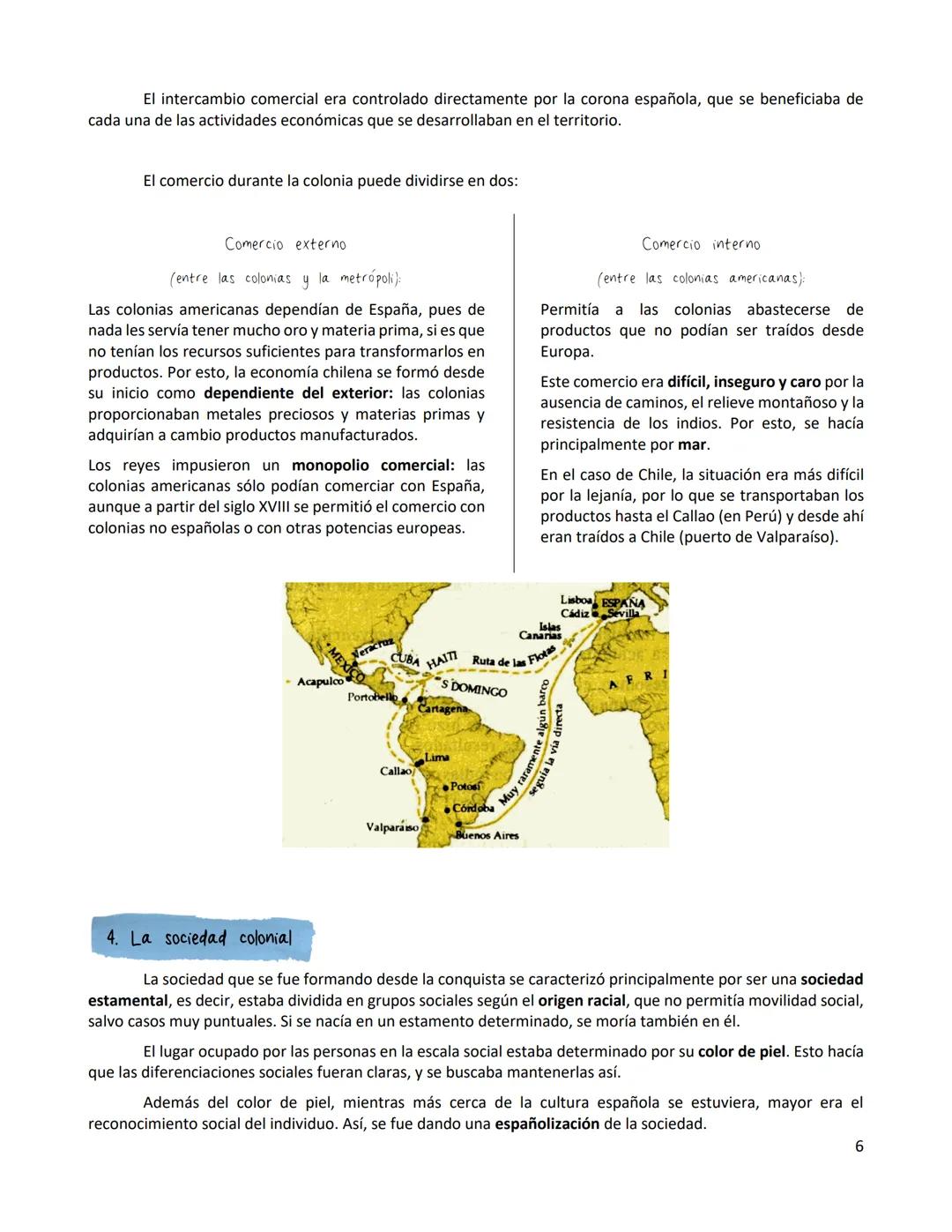 Colegio Los Andes
Ciencias Sociales
8° Básico
Tras la conquista de América,
se inicia la Colonia, el período
de dominio español sobre
territ